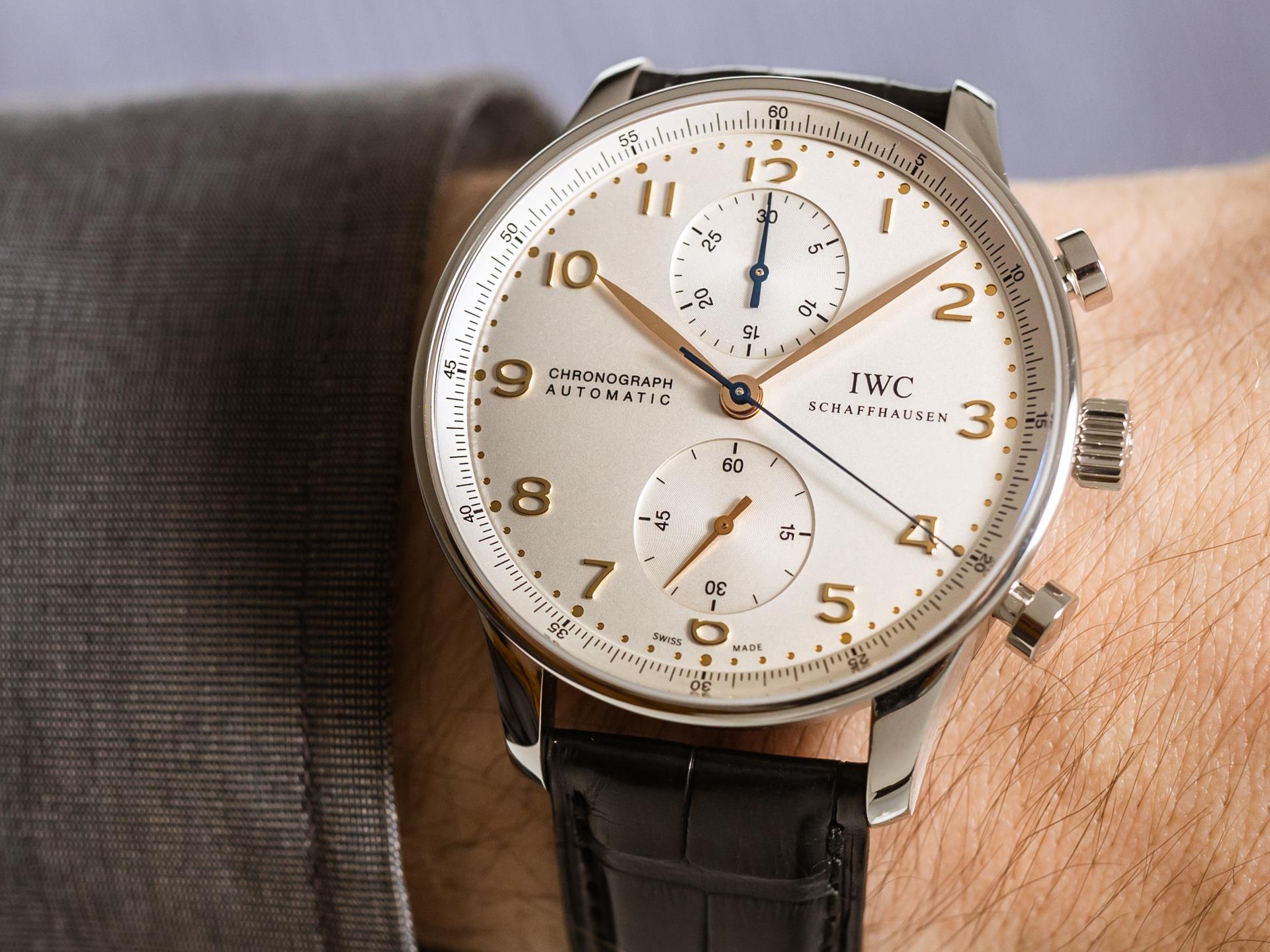 PP Style Portugieser Chrono 59 White Dial / Steel detail 2