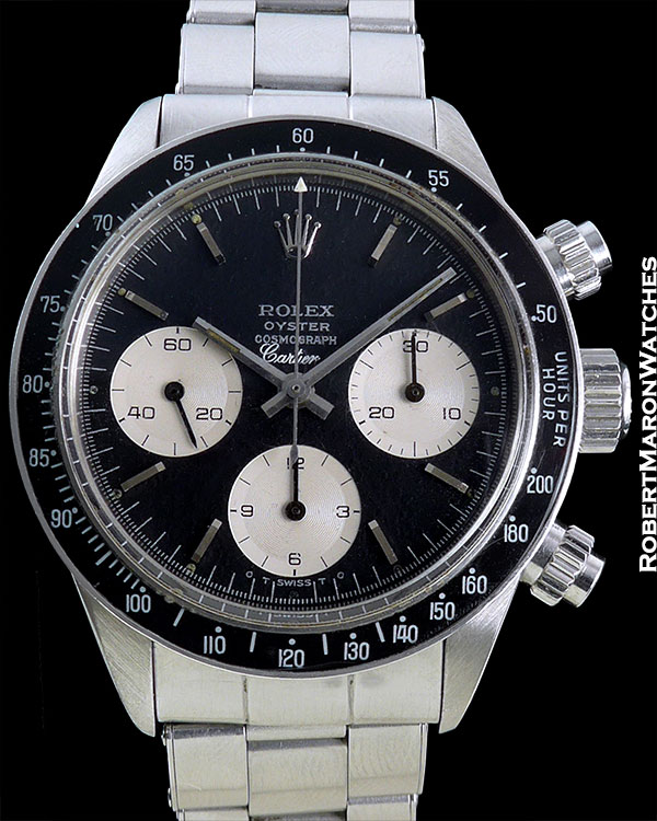 Cartier Style Daytona Chrono 61 Black Dial / Steel detail 4