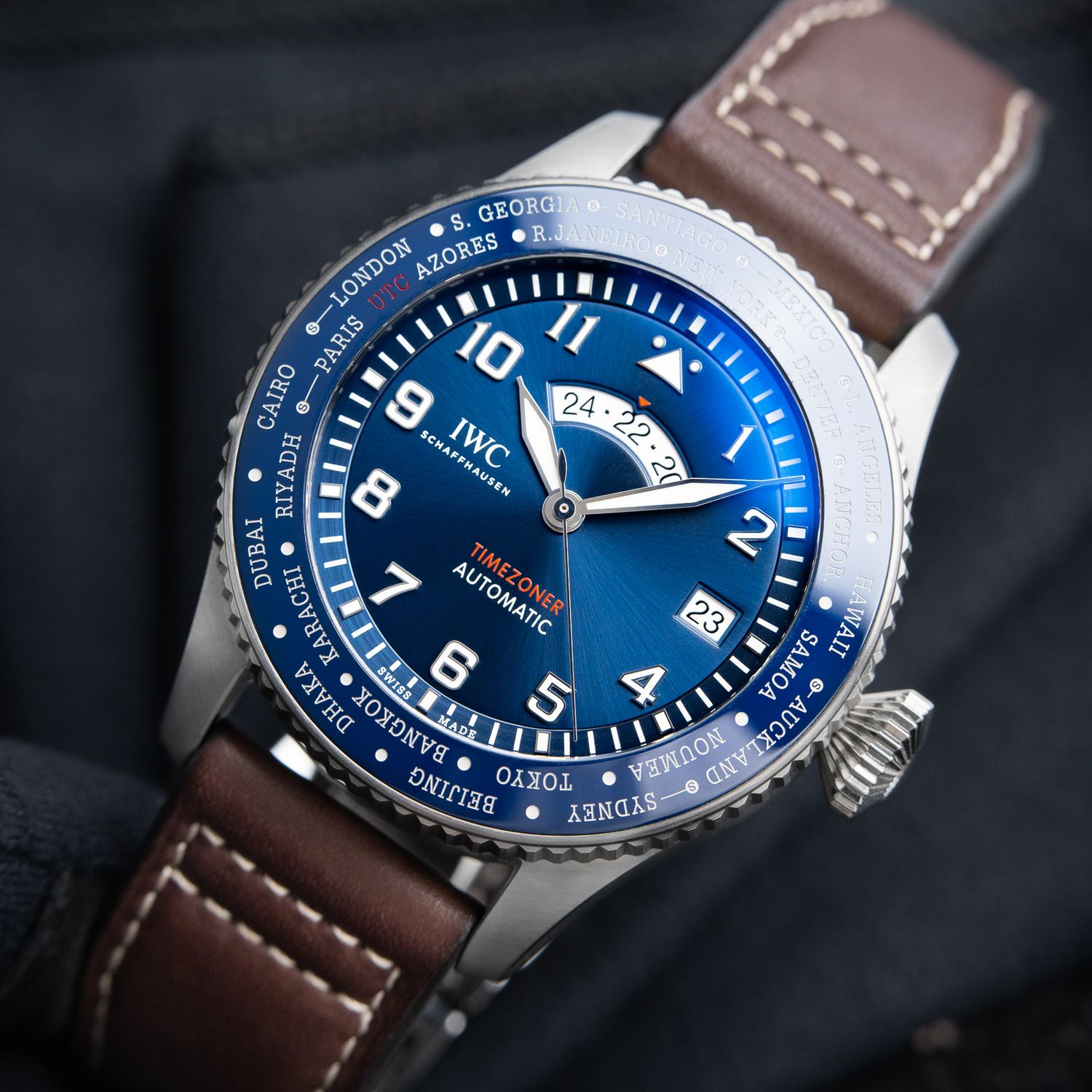 IWC Style GMT-Master II 63 Blue Dial / Steel detail 2