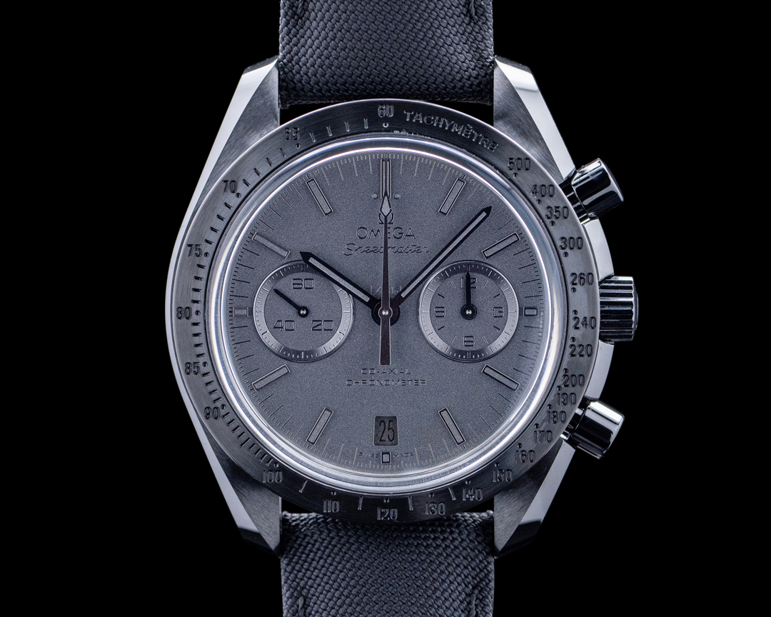 Panerai Style Speedmaster Moonwatch 73 White Dial / Steel detail 4