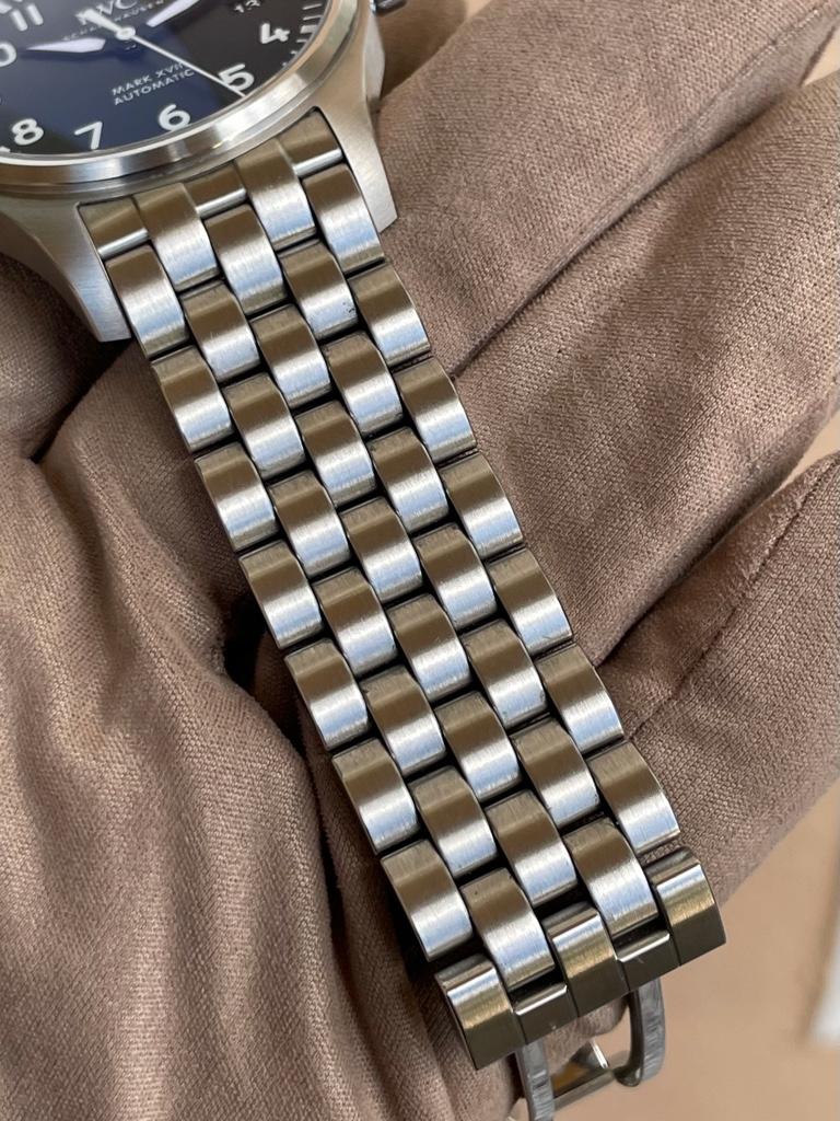 Rolex Style Pilot Mark XVIII 74 Black Dial / Steel detail 4