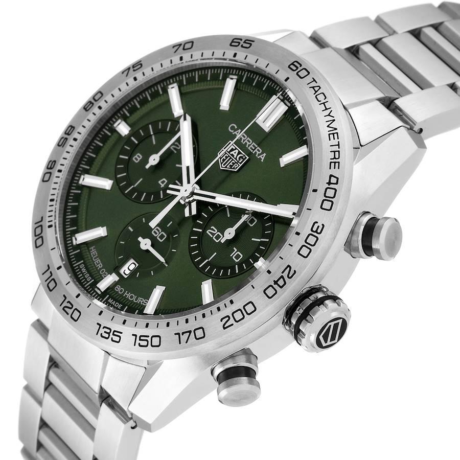 AP Style Carrera Chrono 77 Green Dial / Steel detail 3