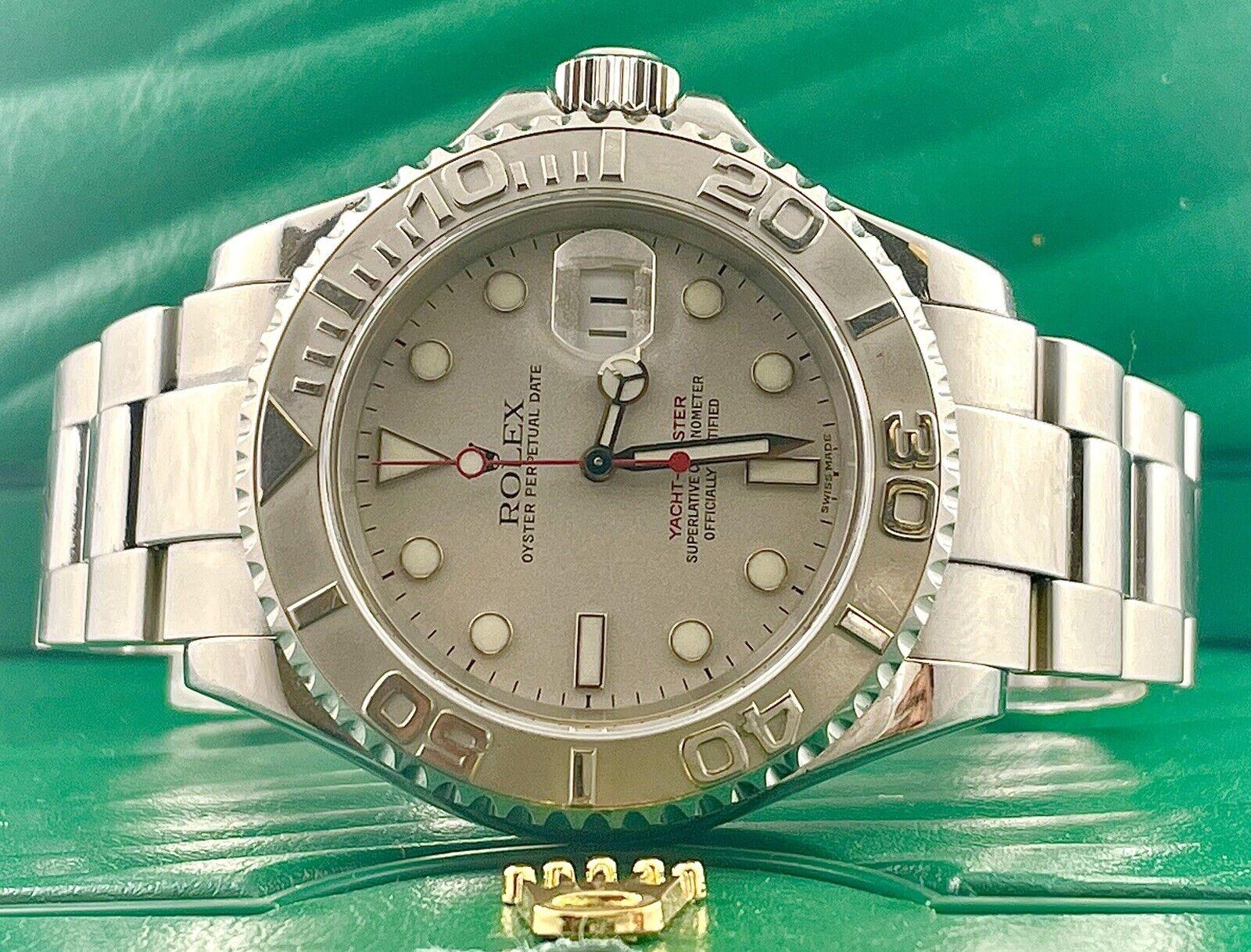 Rolex Style Yacht-Master 40 191 Green Dial / Steel detail 2