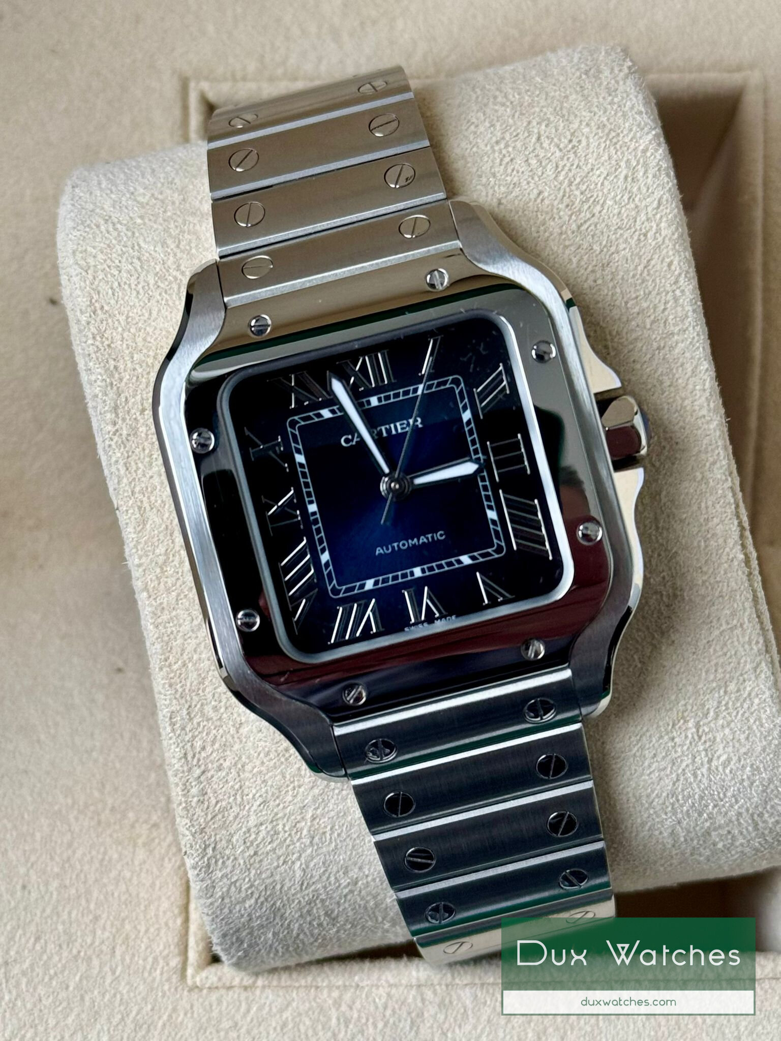 AP Style Santos Medium 193 Ceramic Bezel detail 2