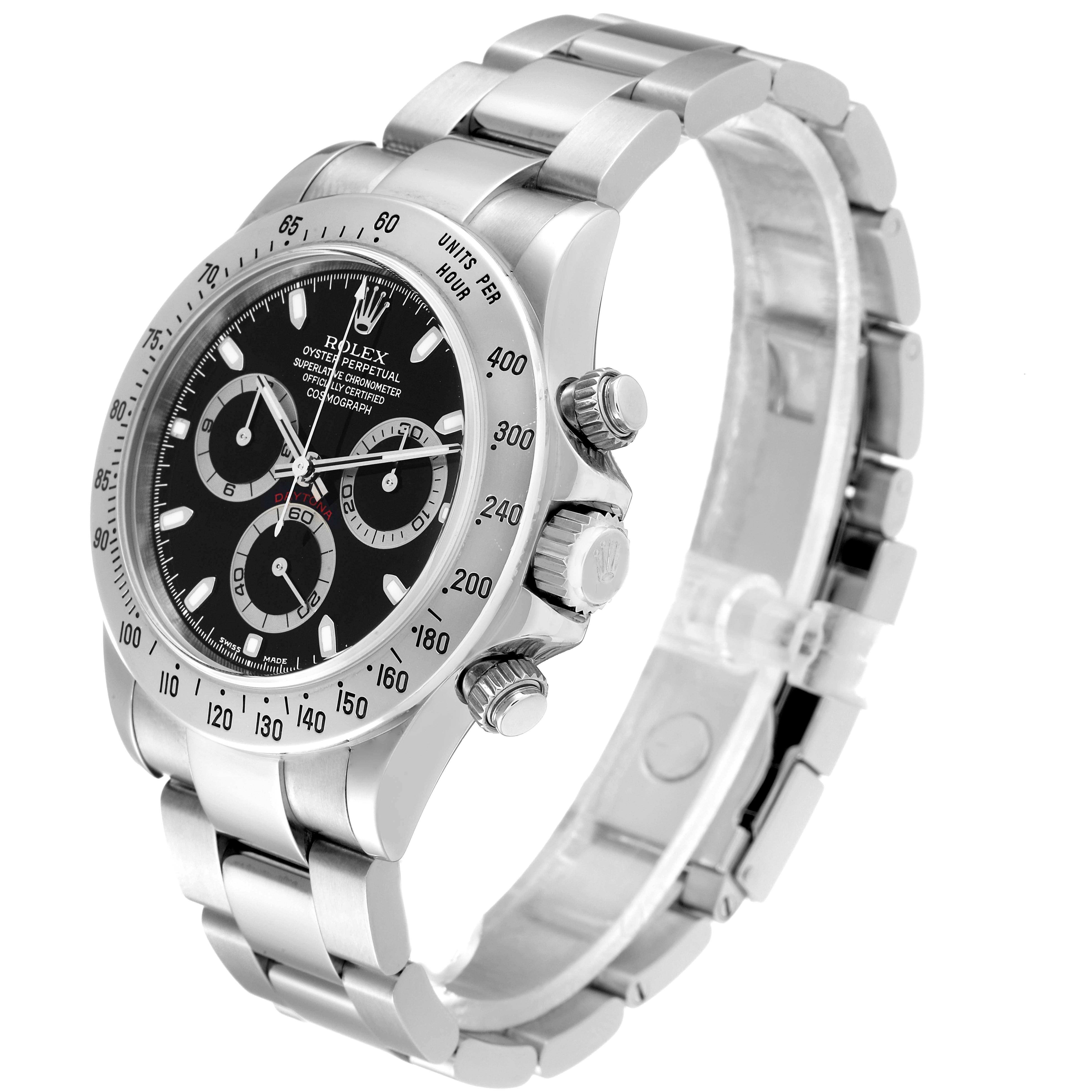AP Style Daytona Chrono 95 Black Dial / Steel detail 2
