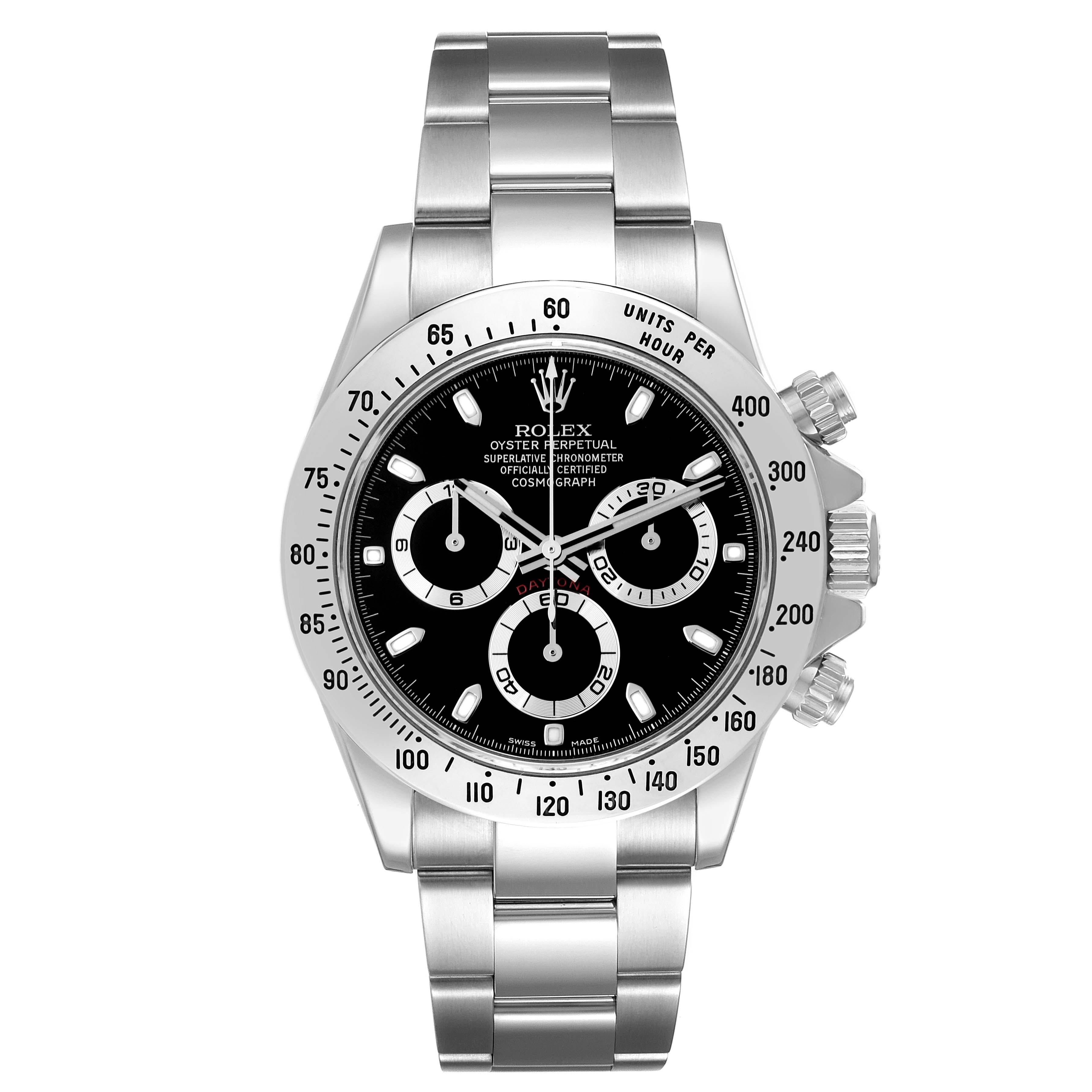 AP Style Daytona Chrono 95 Black Dial / Steel detail 3