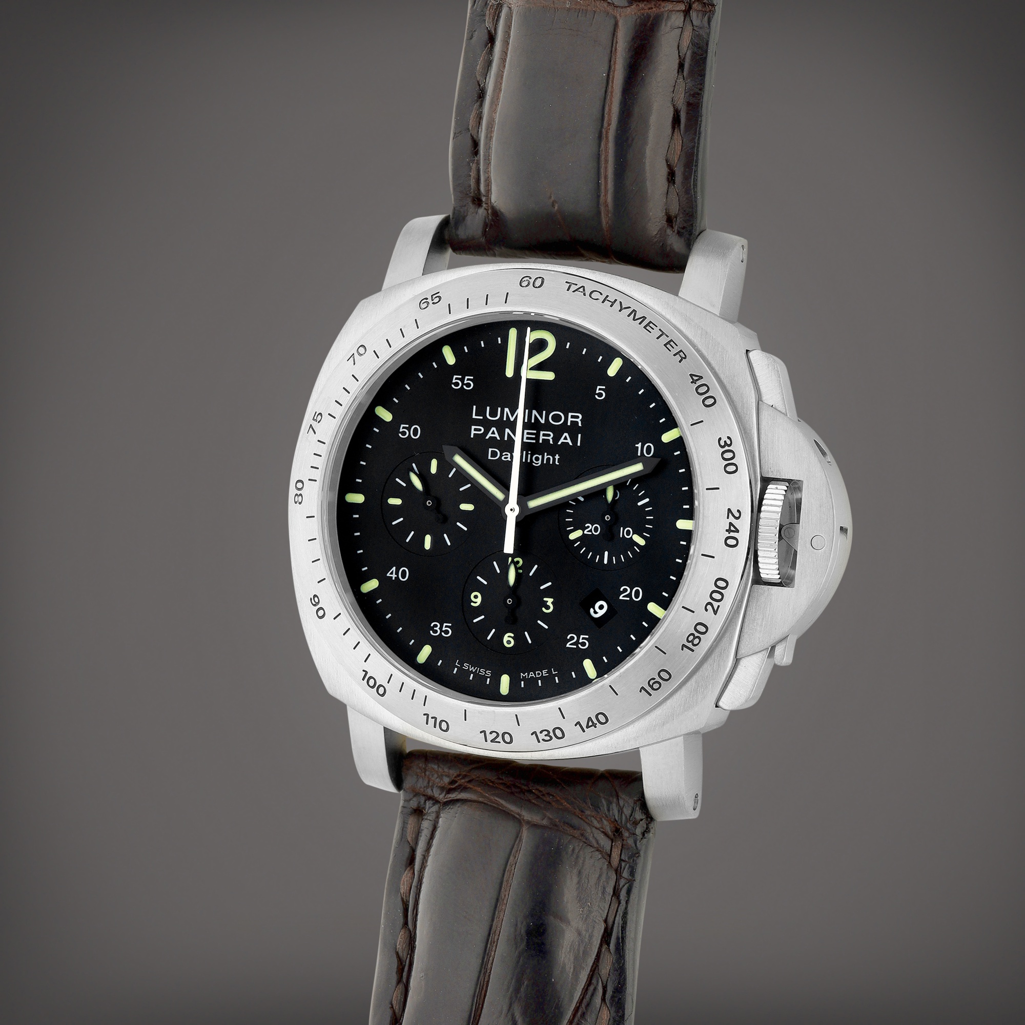 Panerai Style Portugieser Chrono 96 Meteorite Dial detail 2