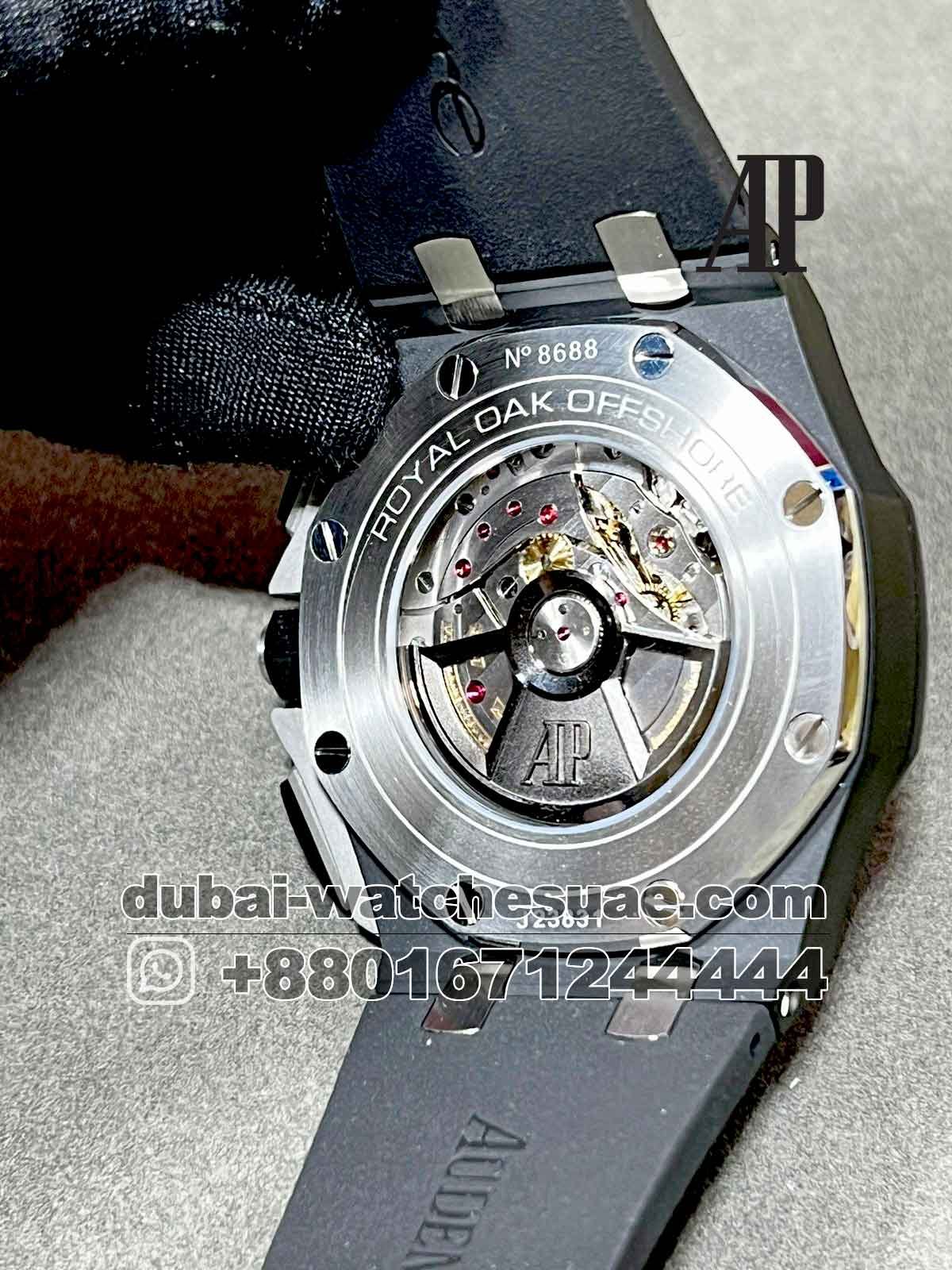 Richard Mille Style Royal Oak Offshore 102 Ceramic Bezel detail 4