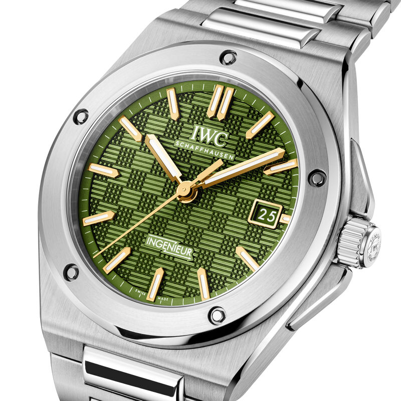 IWC Style Yacht-Master 40 104 Green Dial / Steel detail 3