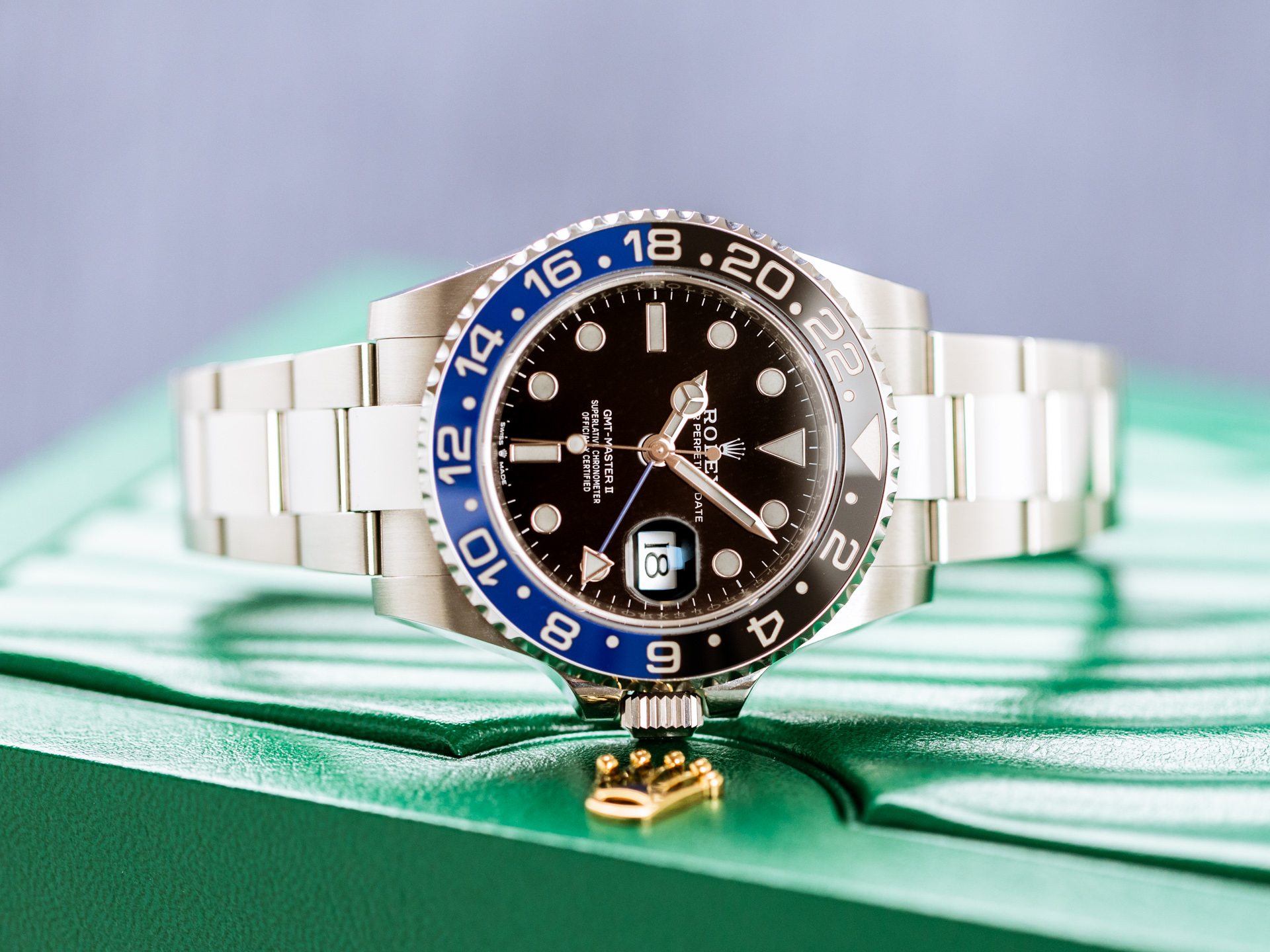 Panerai Style GMT-Master II 110 Blue Dial / Steel detail 4