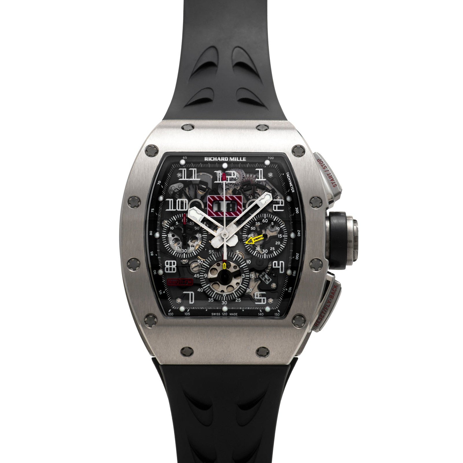 Cartier Style RM 011 114 Silver Dial / Leather detail 3