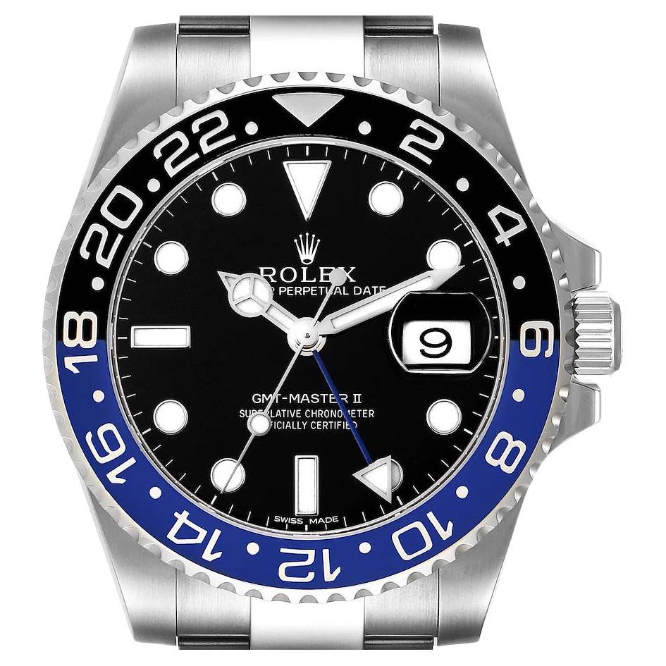 Rolex Style GMT-Master II Batman Blue / Black detail 2