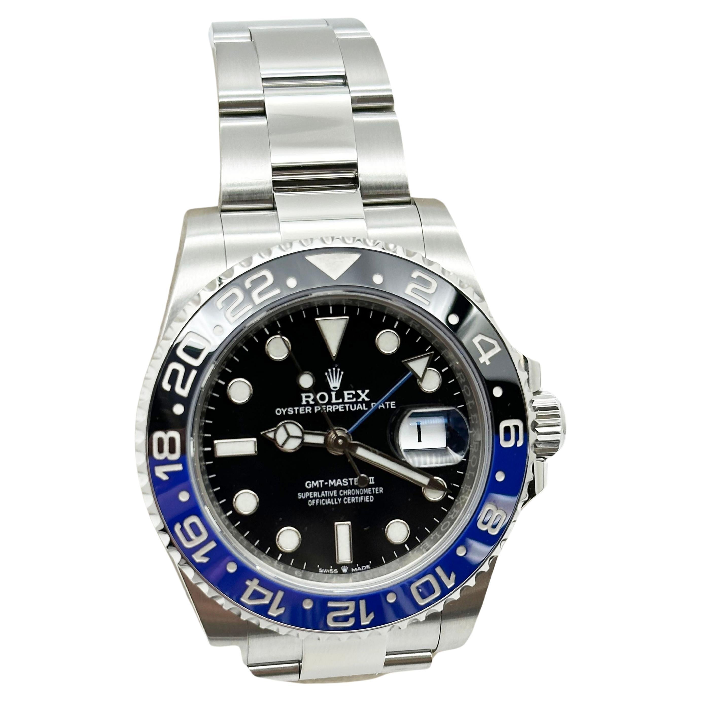 Rolex Style GMT-Master II Batman Blue / Black detail 3