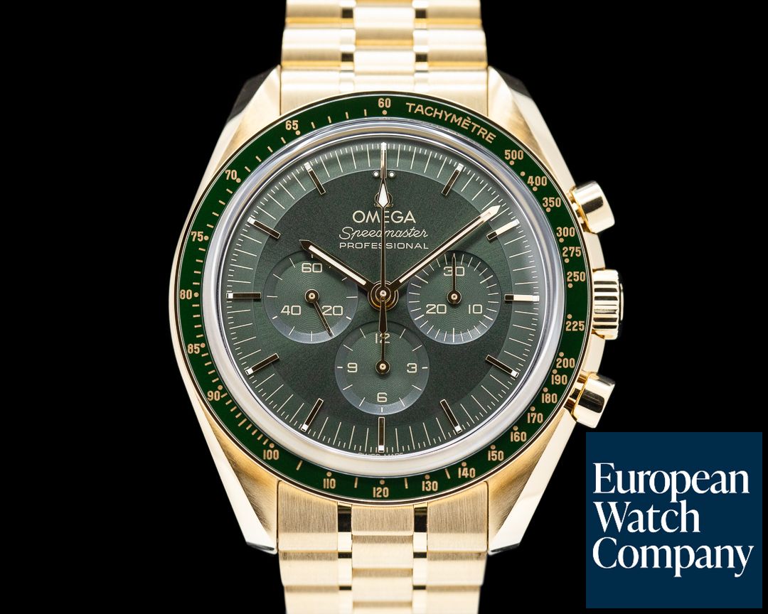 IWC Style Speedmaster Moonwatch 211 Green Dial / Steel detail 2