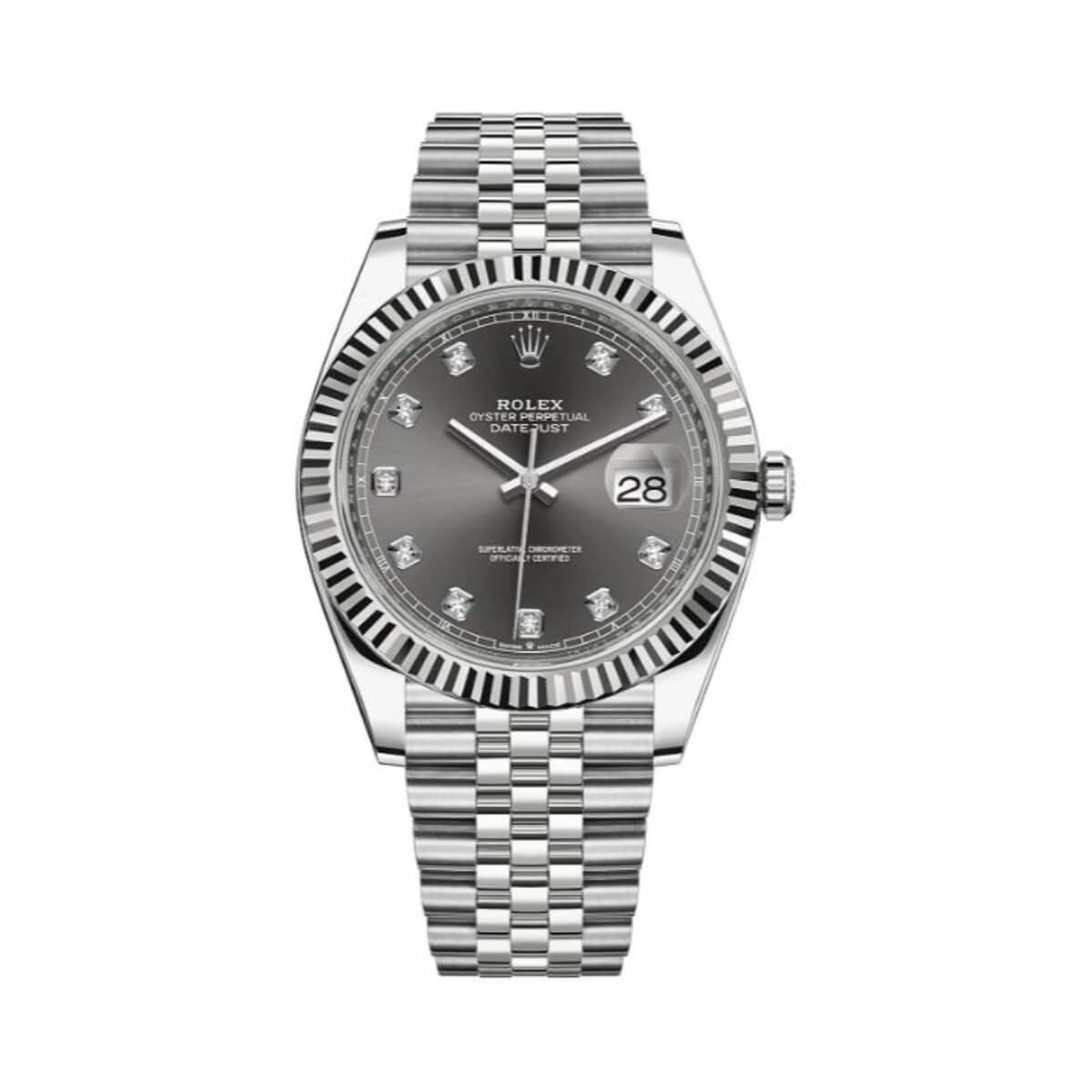 Richard Mille Style Datejust 41 131 Grey Dial / Rubber detail 4