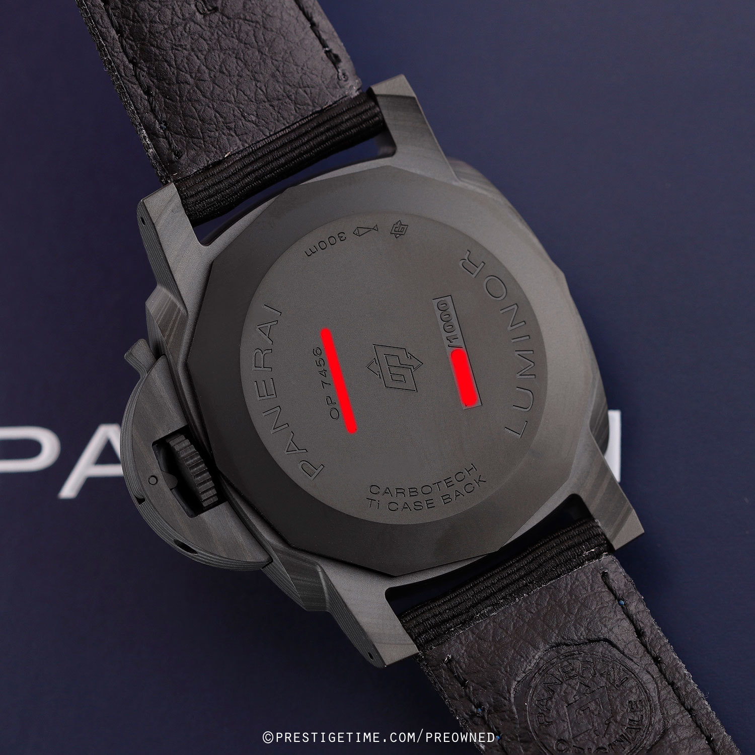 Omega Style Luminor Marina 140 Meteorite Dial detail 2