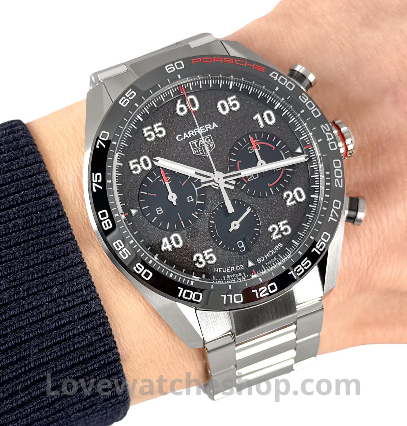 PP Style Carrera Chrono 149 Ceramic Bezel detail 3