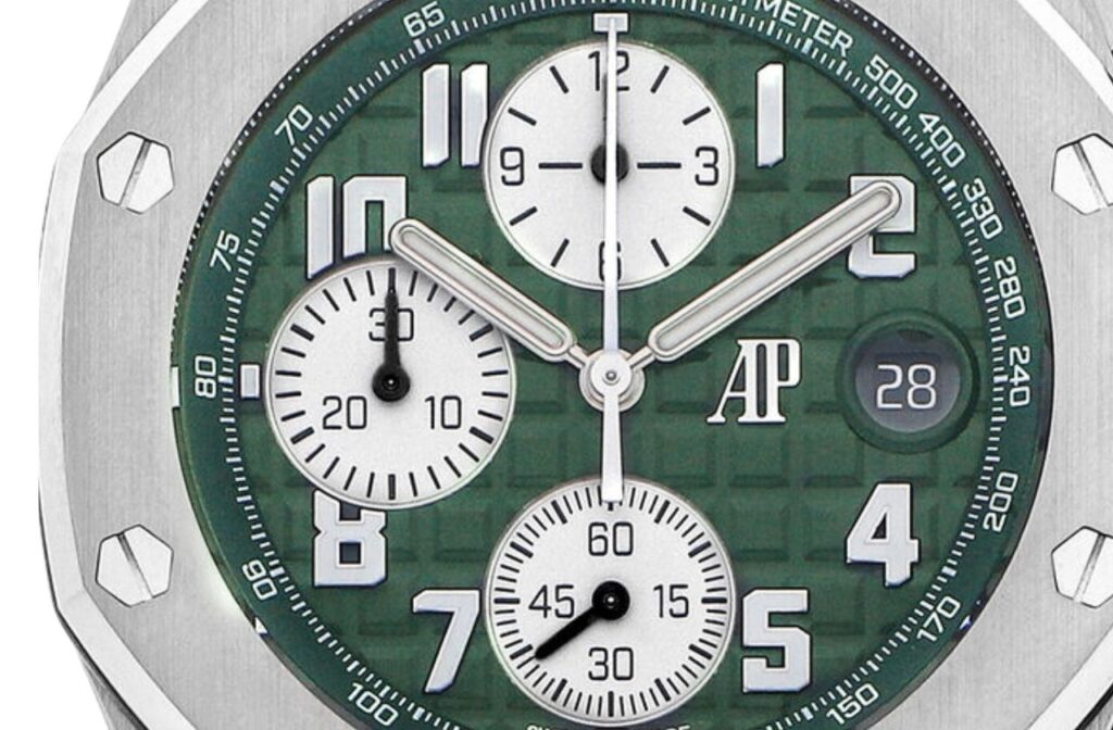 Rolex Style Royal Oak Offshore 152 Green Dial / Steel detail 2