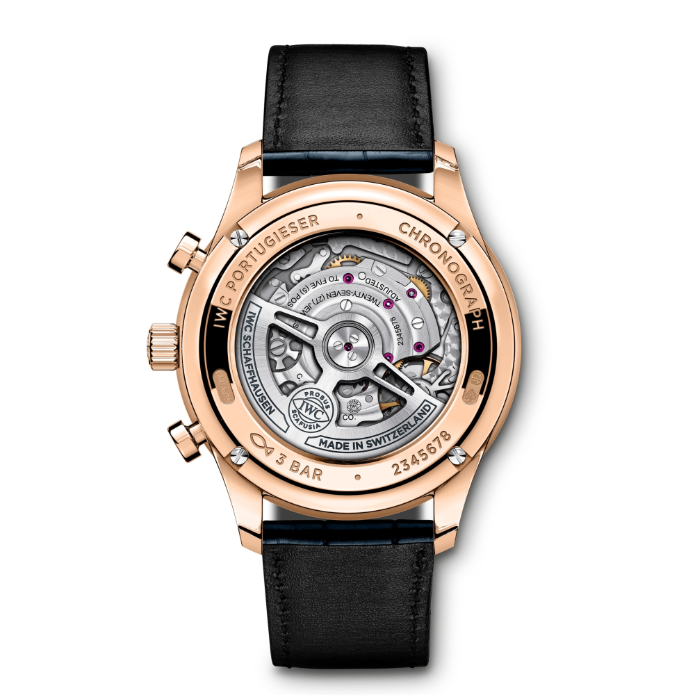Cartier Style Portugieser Chrono 162 Meteorite Dial detail 2