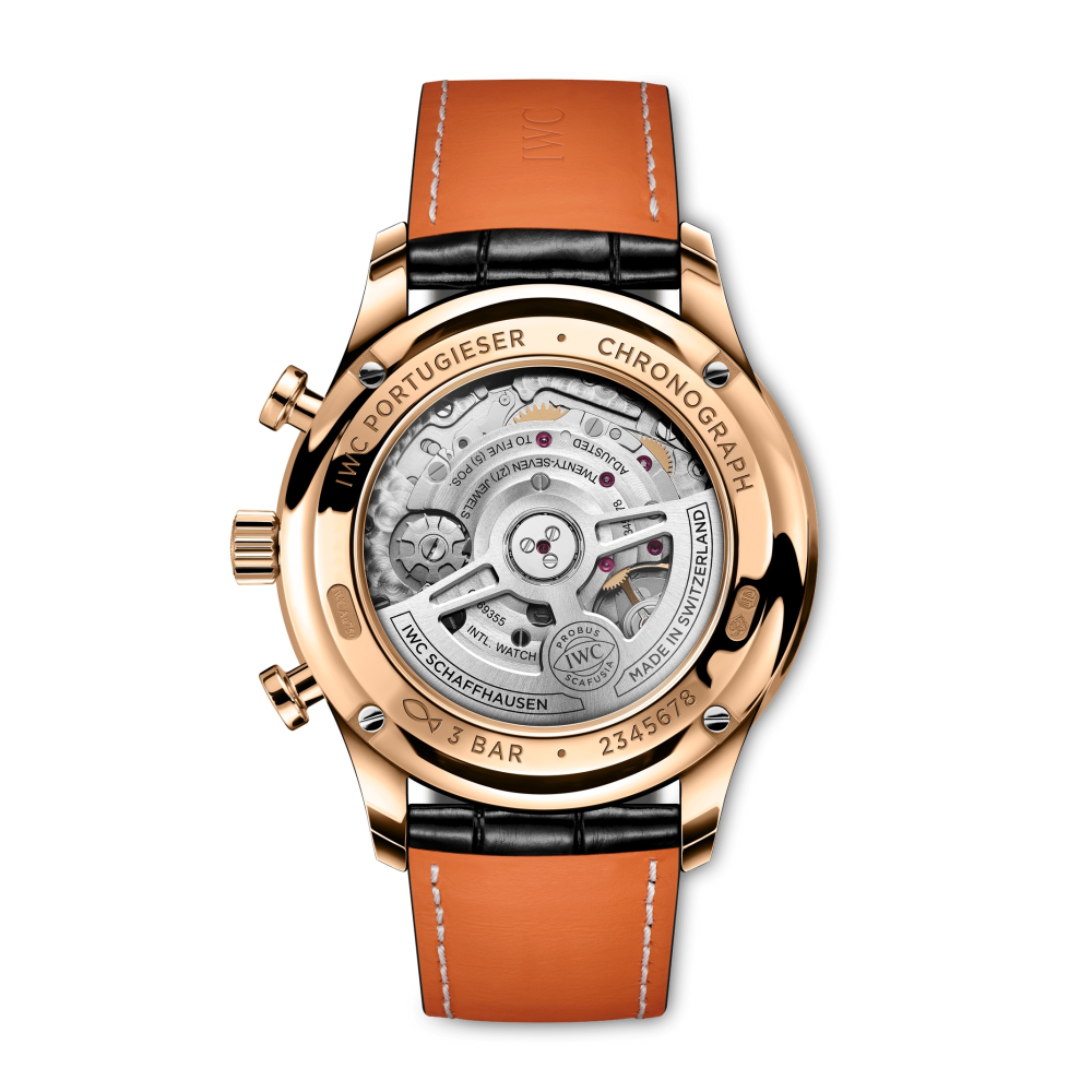 Cartier Style Portugieser Chrono 162 Meteorite Dial detail 3