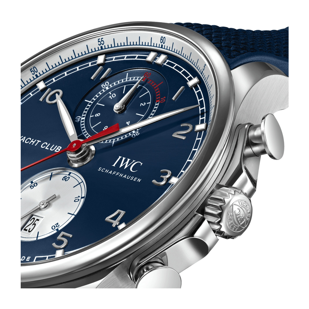 Cartier Style Portugieser Chrono 162 Meteorite Dial detail 4