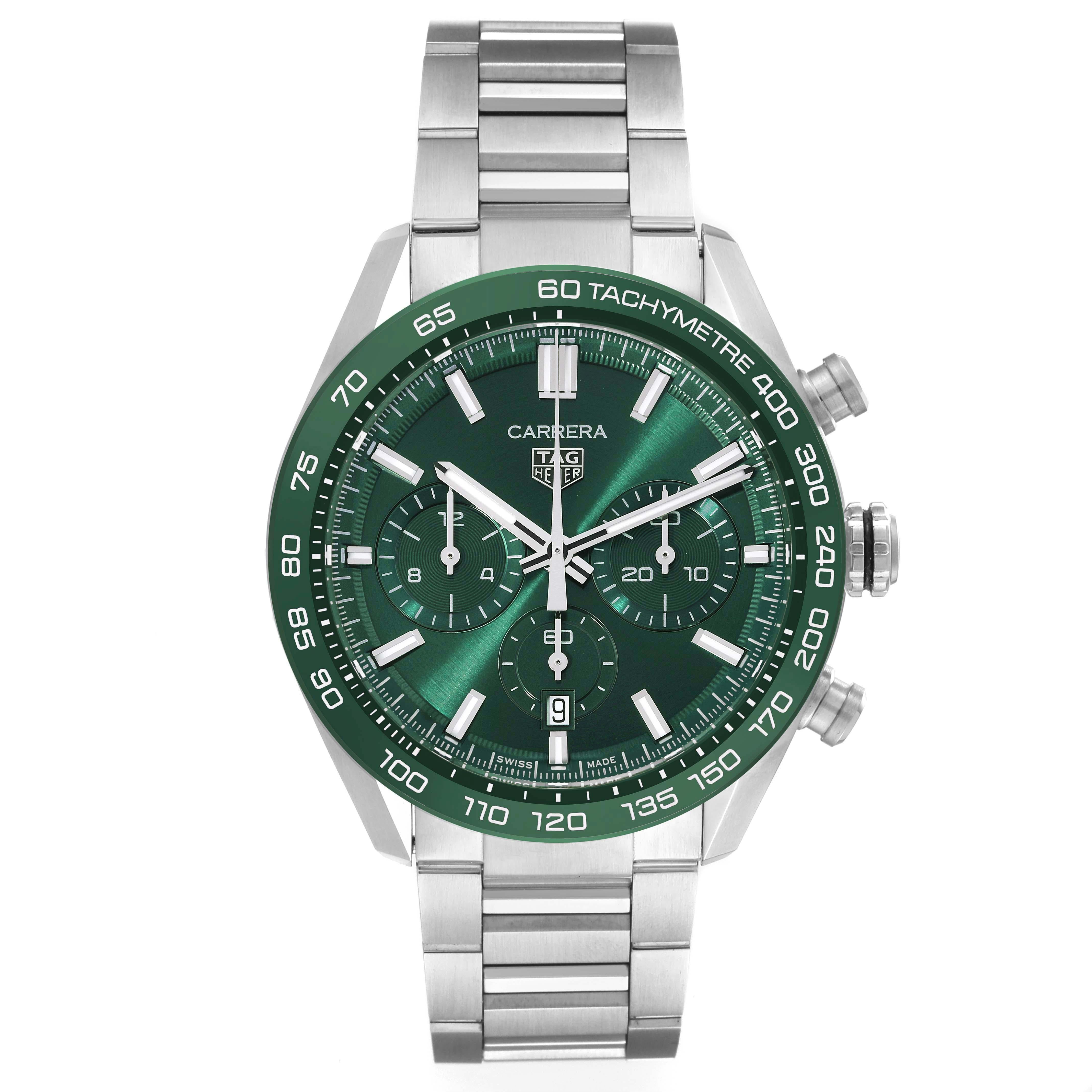 Tag Heuer Style Explorer 40 174 Green Dial / Steel detail 2