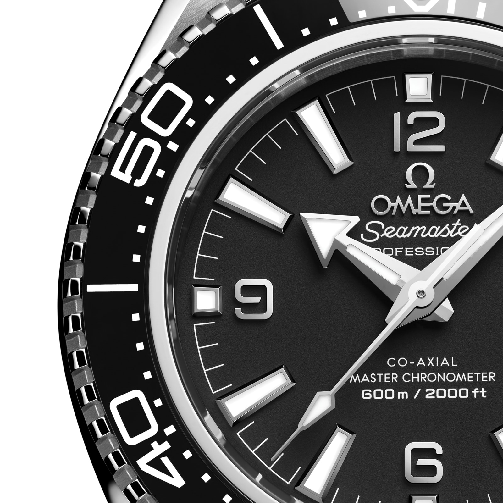 Omega Style Planet Ocean 600M Black detail 3