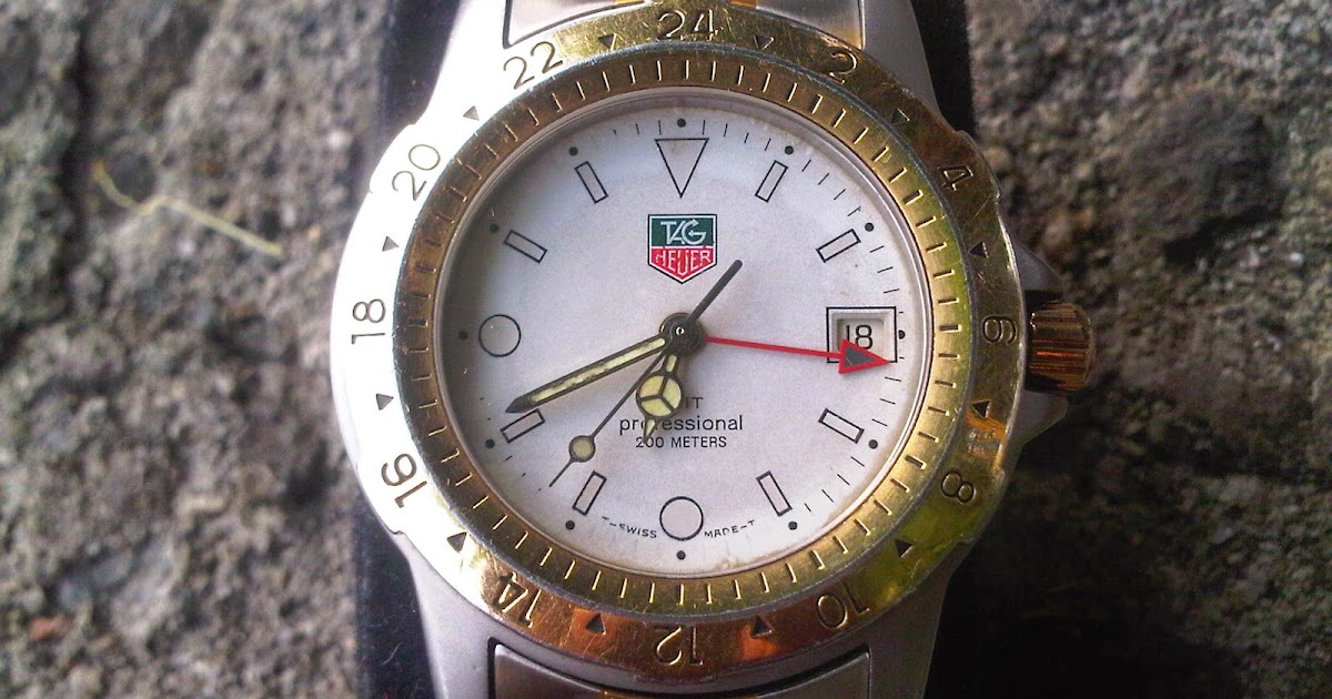 Tag Heuer Style GMT-Master II 184 Silver Dial / Leather detail 2