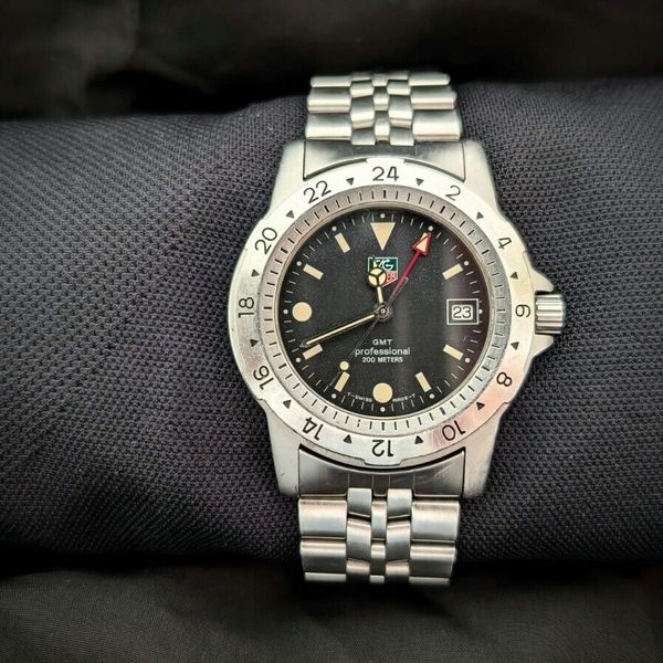 Tag Heuer Style GMT-Master II 184 Silver Dial / Leather detail 4