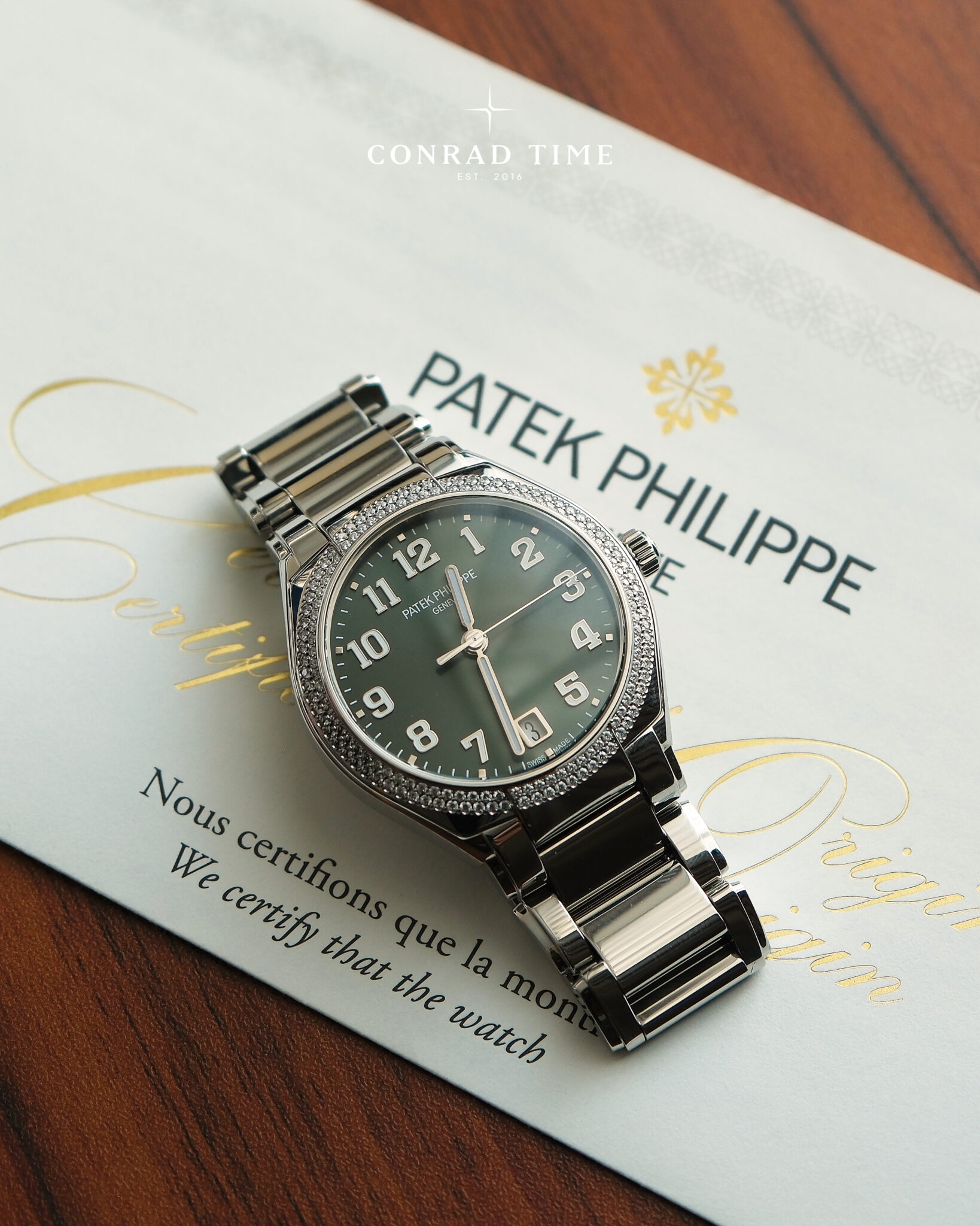 Rolex Style RM 011 187 Green Dial / Steel detail 3
