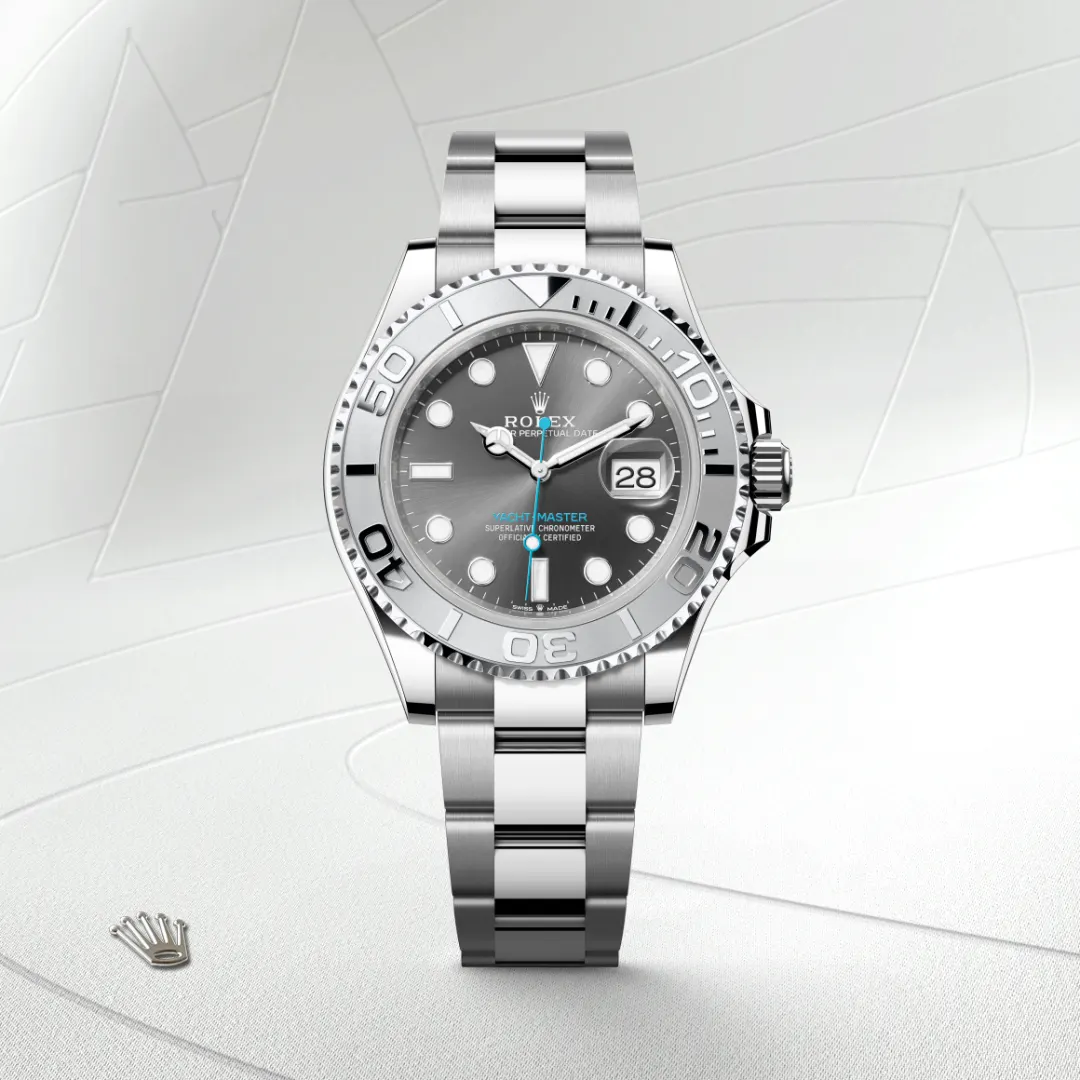 Rolex Style Yacht-Master 40 191 Green Dial / Steel detail 3
