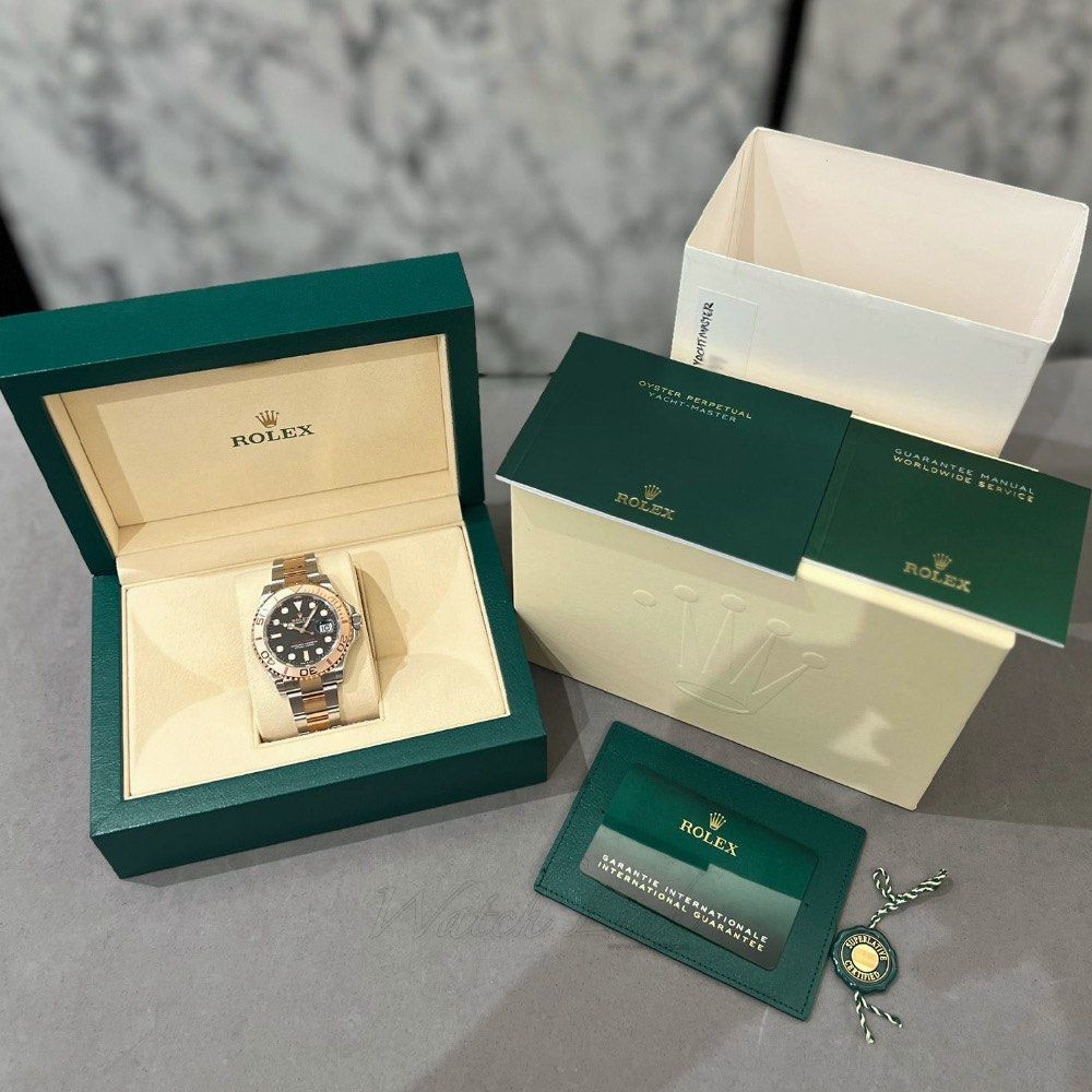 Rolex Style Yacht-Master 40 191 Green Dial / Steel detail 4
