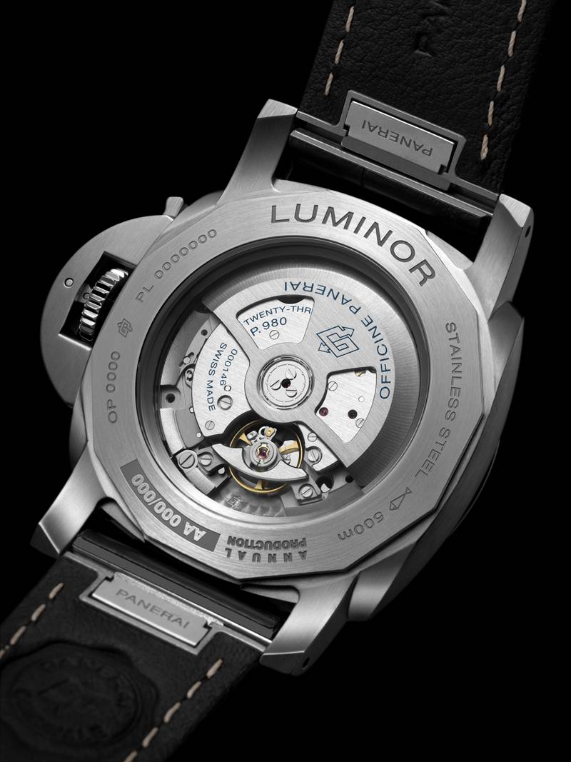 Cartier Style Luminor Marina 197 Meteorite Dial detail 3