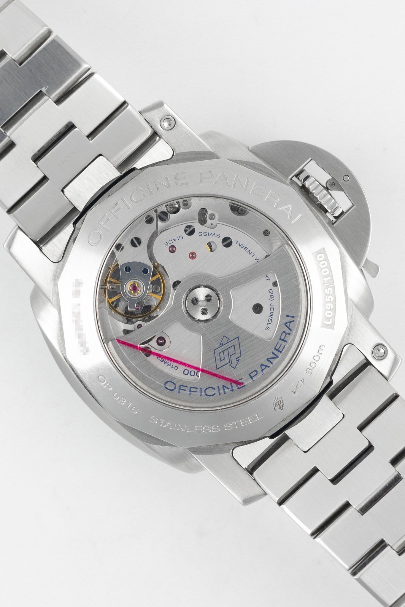 Cartier Style Luminor Marina 197 Meteorite Dial detail 4