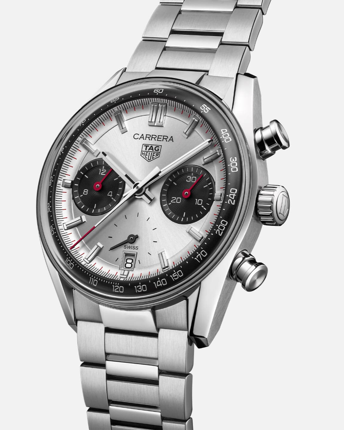 PP Style Carrera Chrono 202 White Dial / Steel detail 2
