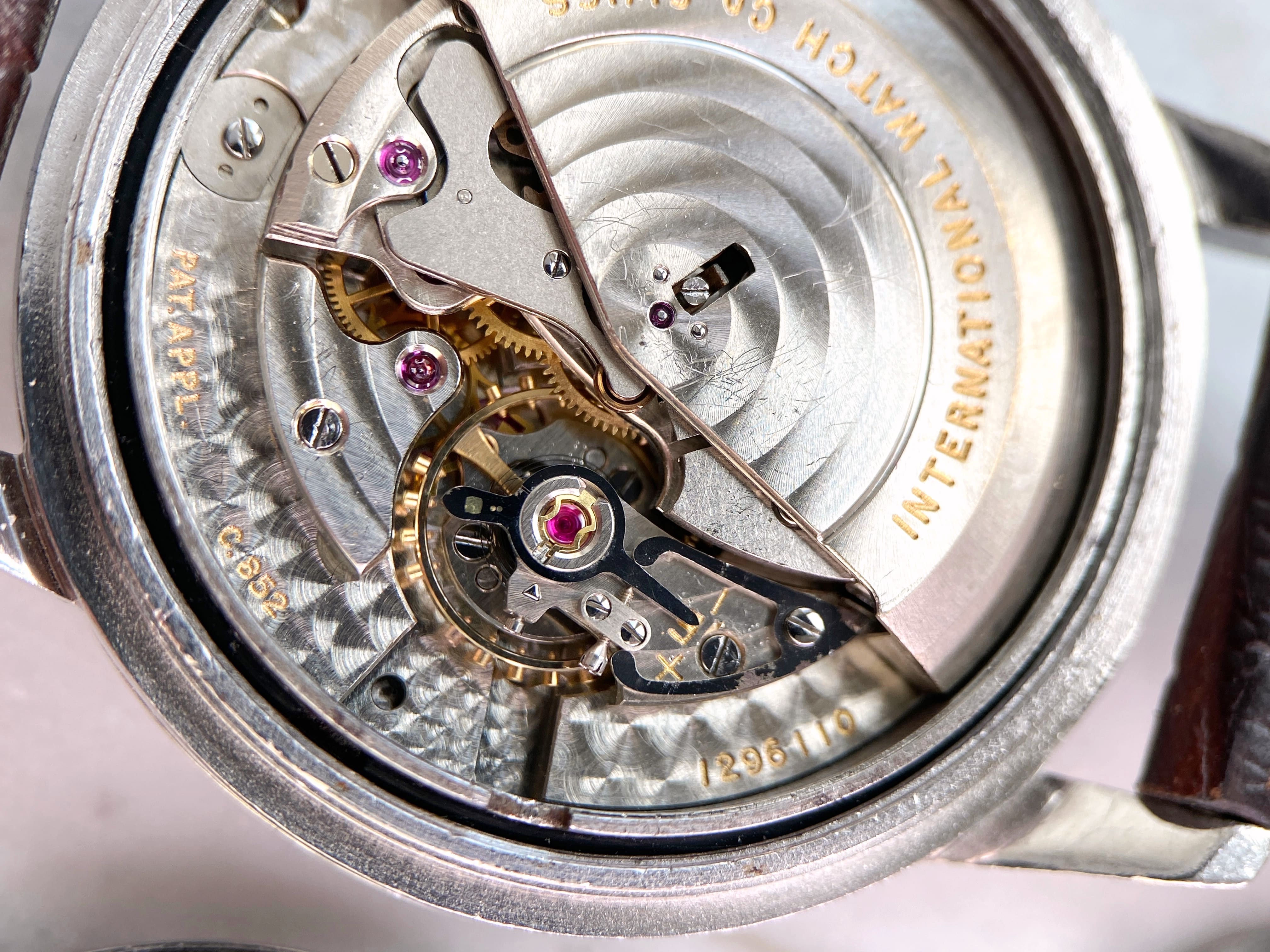 IWC Style Explorer 40 209 Meteorite Dial detail 3