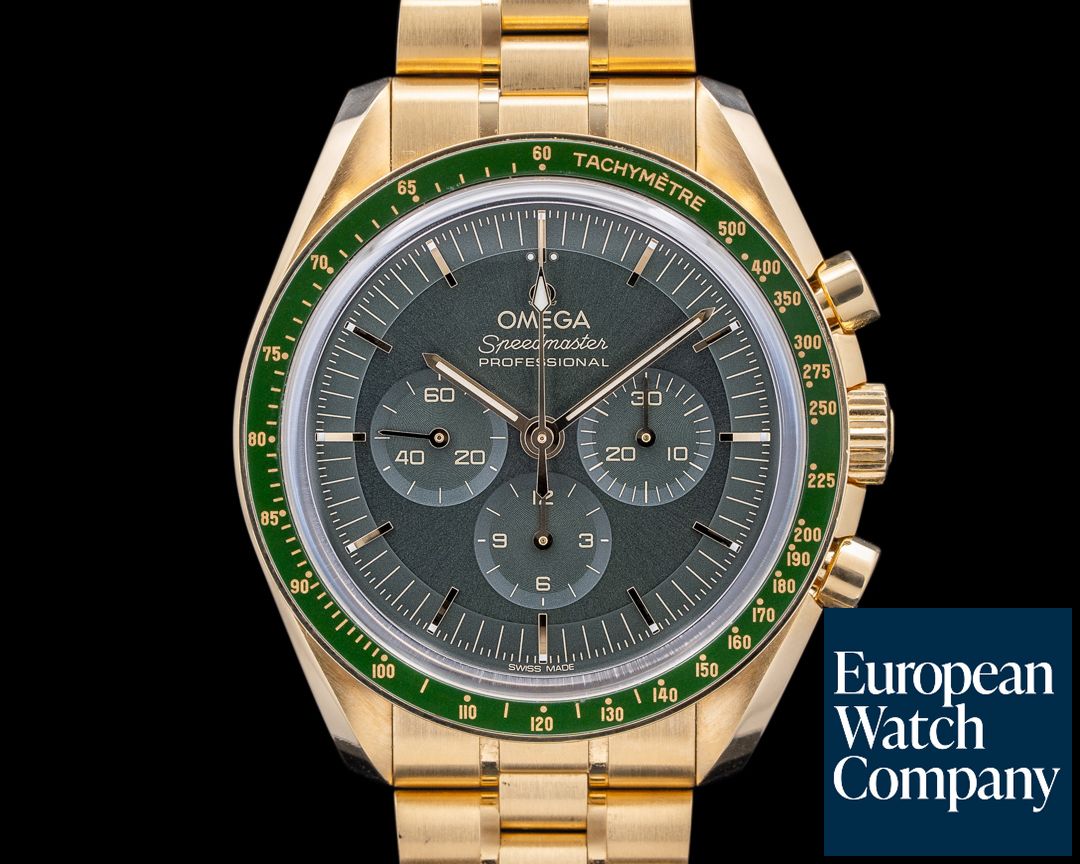IWC Style Speedmaster Moonwatch 211 Green Dial / Steel detail 4