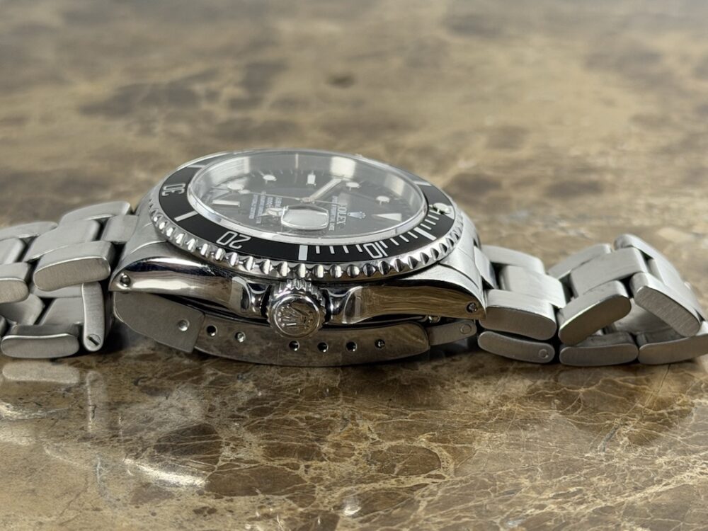 Omega Style Submariner Date 219 Black Dial / Steel detail 4