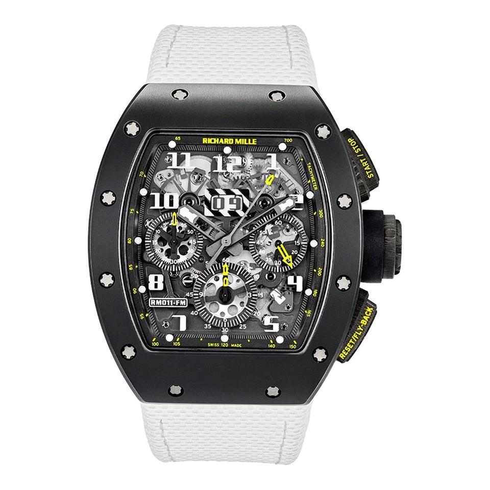 Richard Mille Style Portugieser Chrono 221 White Dial / Steel detail 3