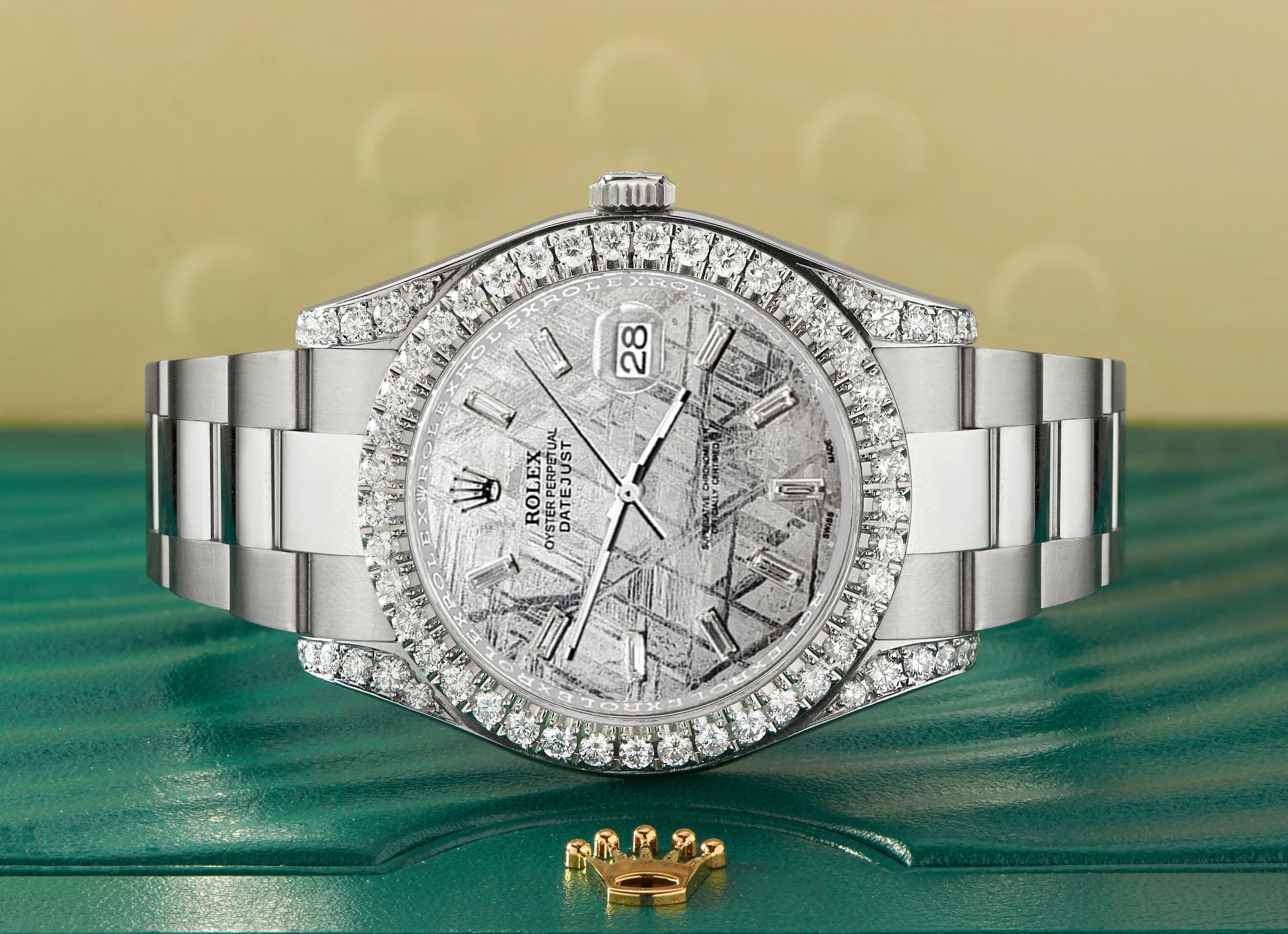 PP Style Datejust 41 230 Meteorite Dial detail 3