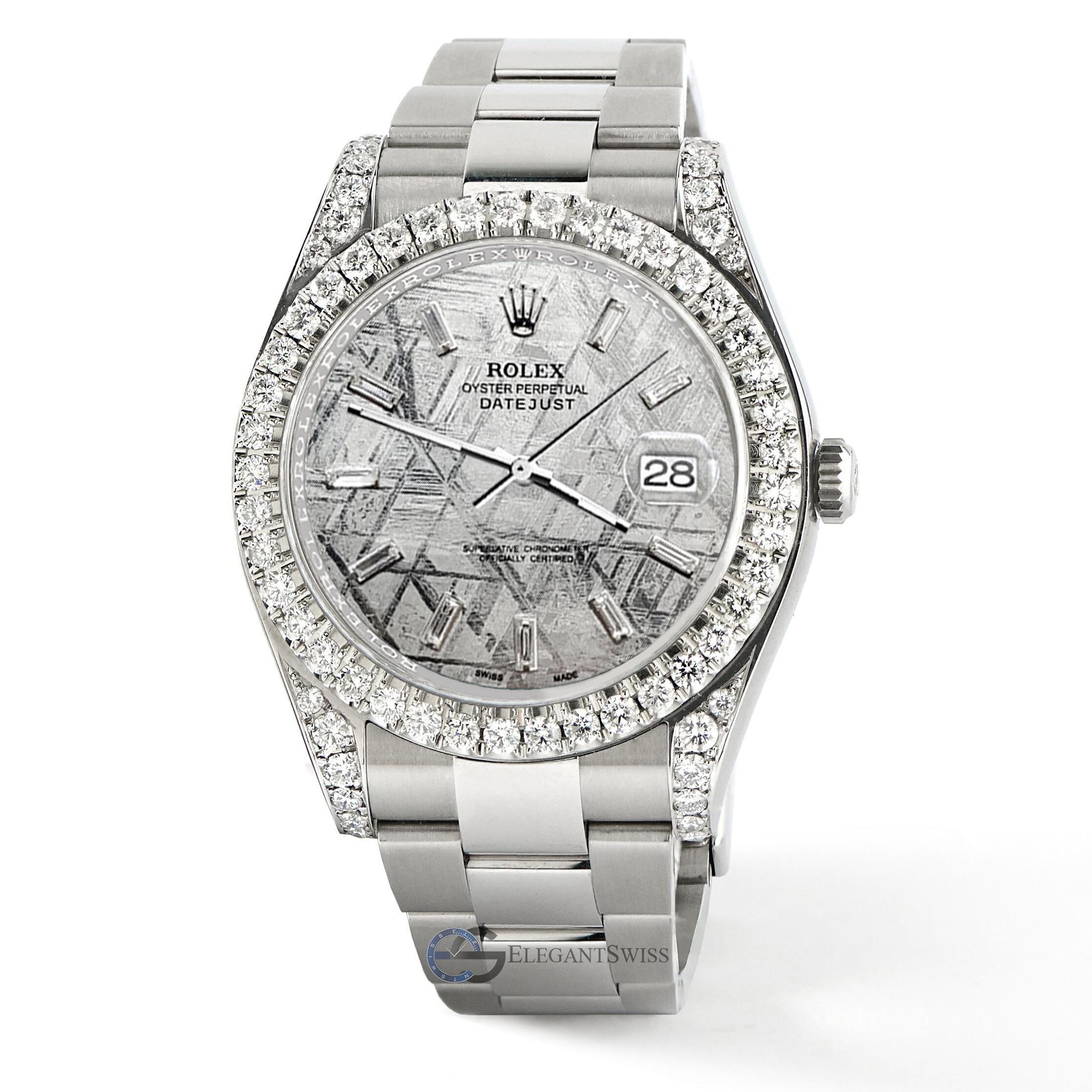 PP Style Datejust 41 230 Meteorite Dial detail 4