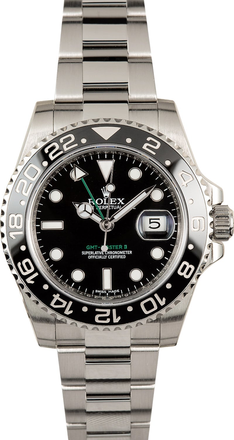 Rolex Style GMT-Master II 236 Ceramic Bezel detail 2