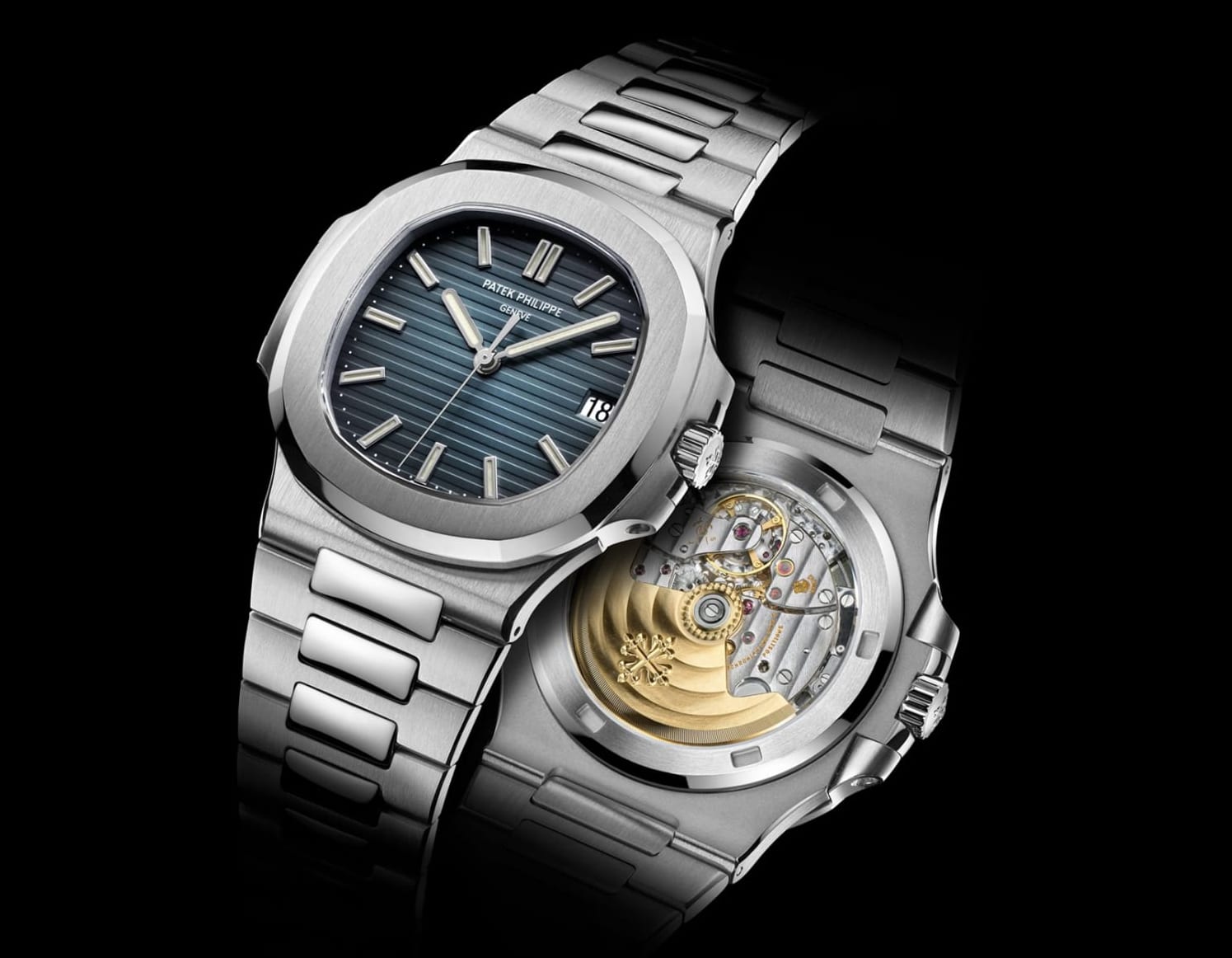 Rolex Style Nautilus 5711 238 Two-Tone Gold detail 3