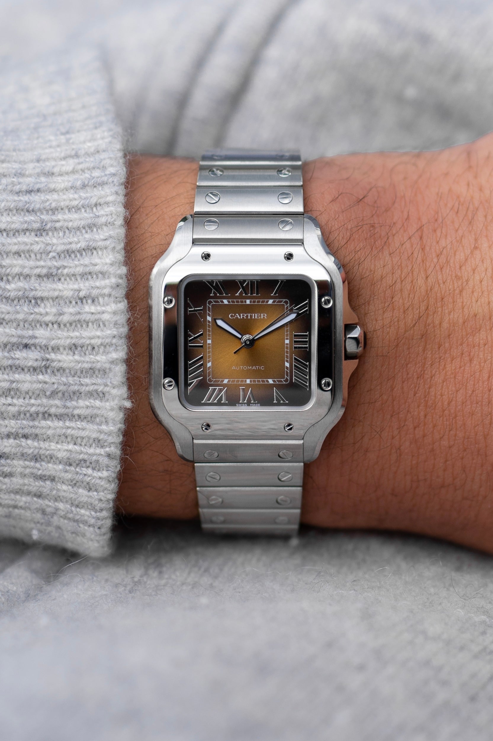 Hublot Style Santos Medium 241 Meteorite Dial detail 4