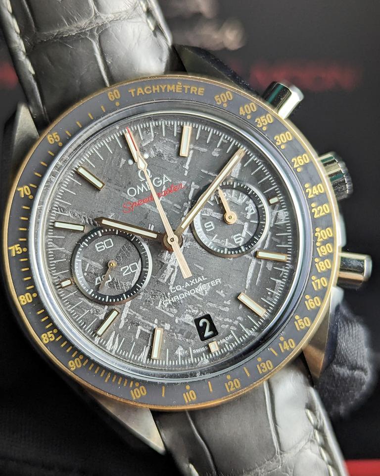 IWC Style Speedmaster Moonwatch 243 Meteorite Dial detail 2