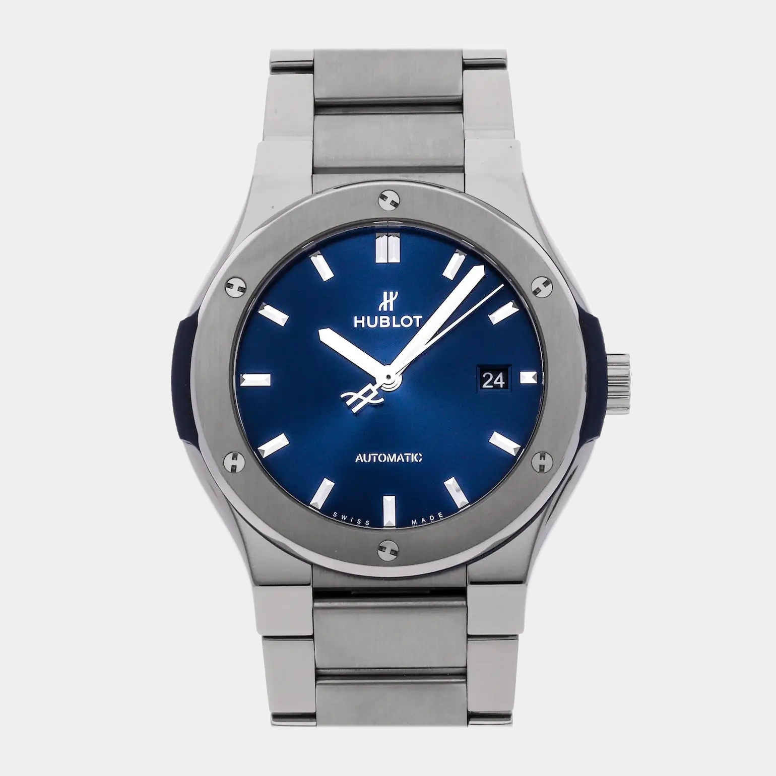 Hublot Style Explorer 40 244 Blue Dial / Steel detail 3