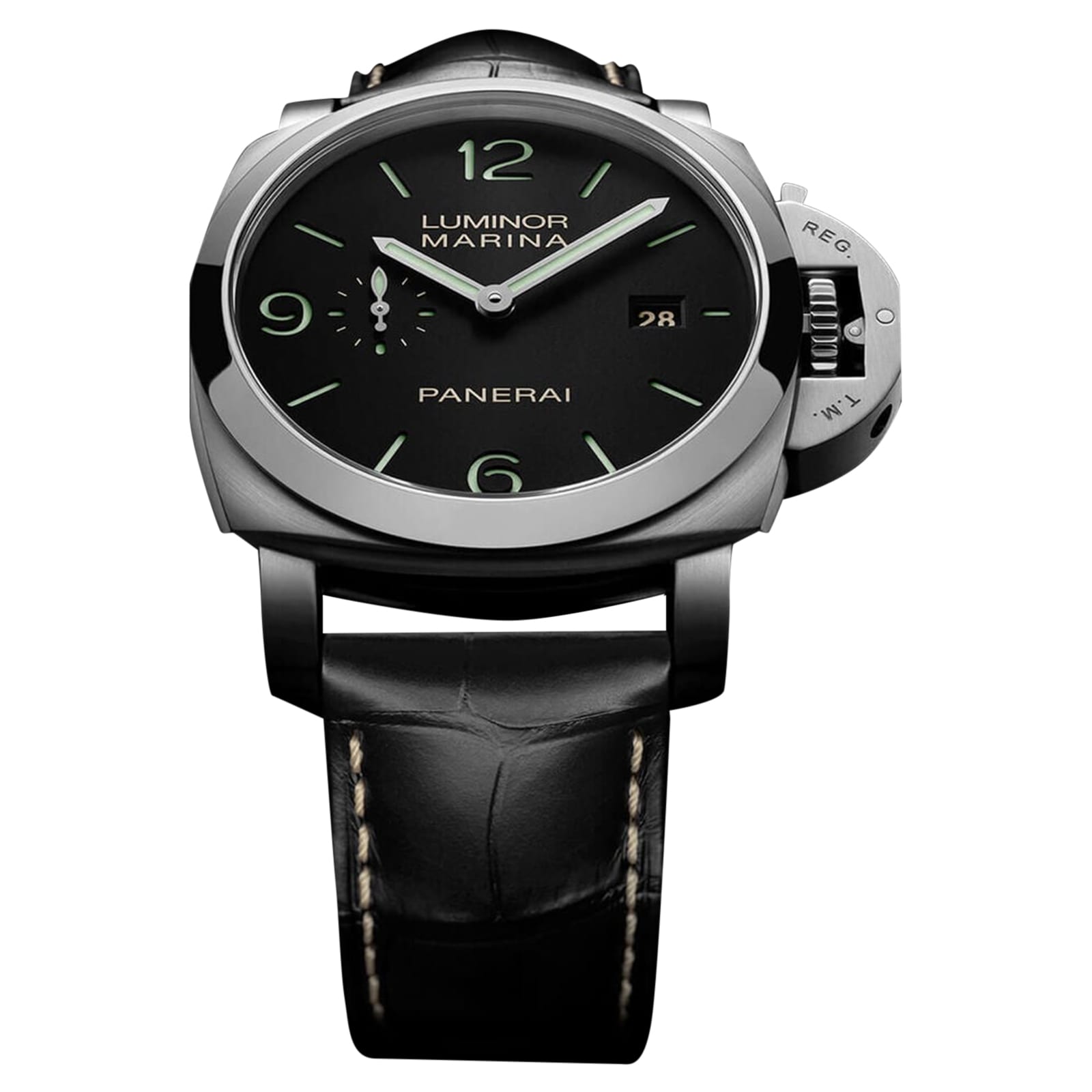 Panerai Style Luminor Marina 44 Black Sandwich detail 2